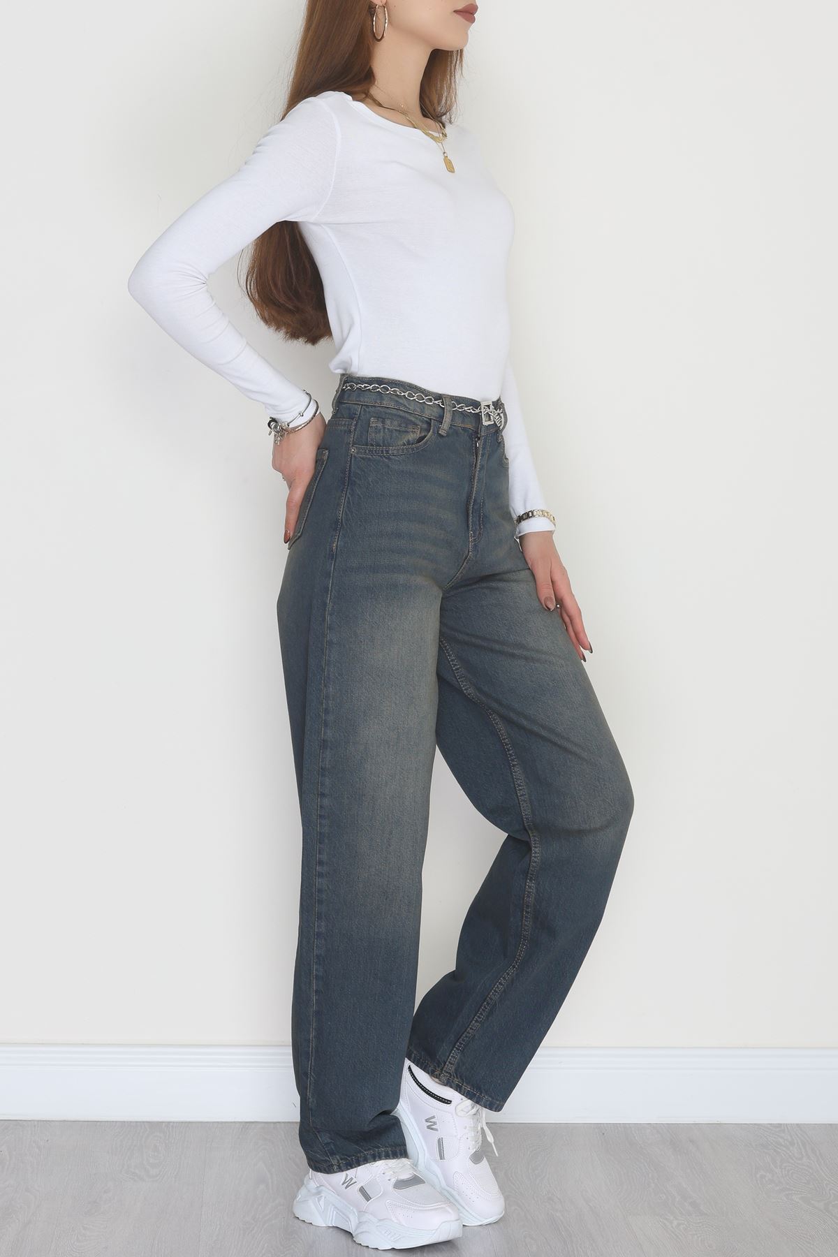 Baggy Kot Pantolon Yeşiltint - 31536.2088.