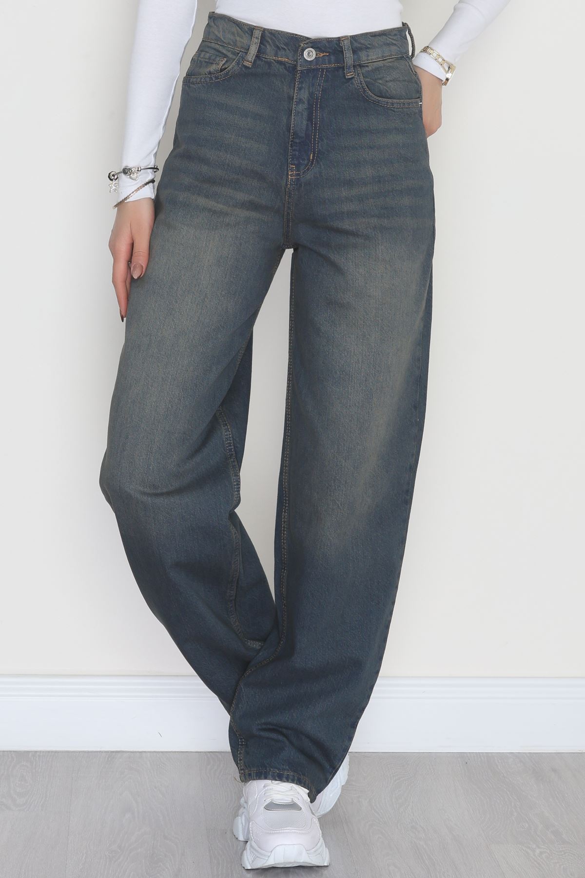 Baggy Kot Pantolon Yeşiltint - 31536.2088.