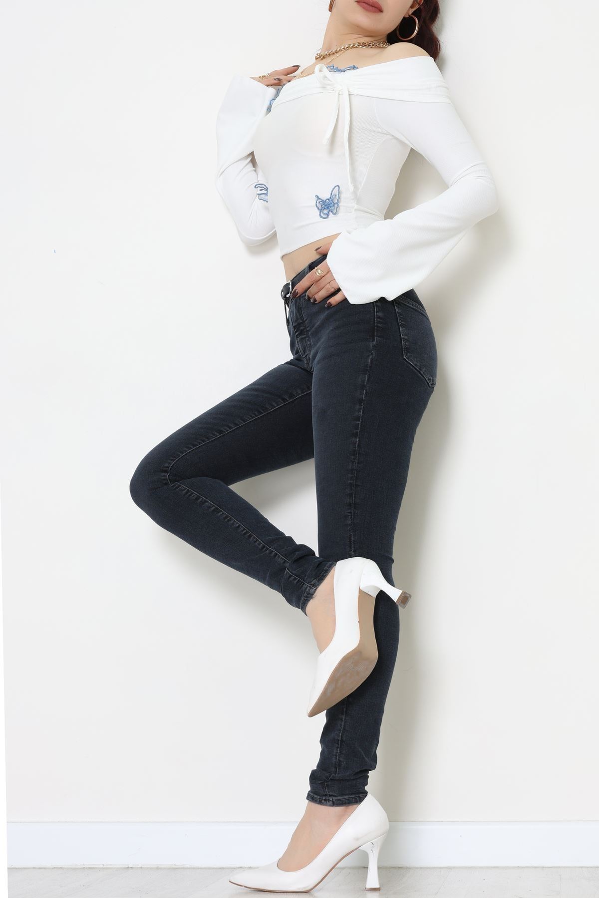 Dar Paça Kot Pantolon Lacivert - 31896.1904.