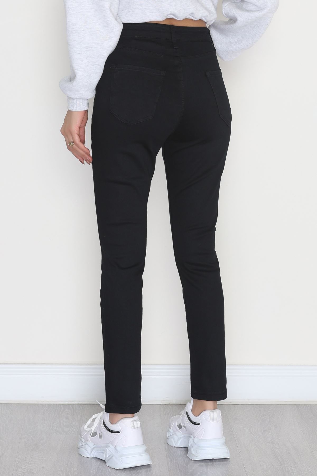 Dar Paça Kot Pantolon Siyah1 - 31593.2112.