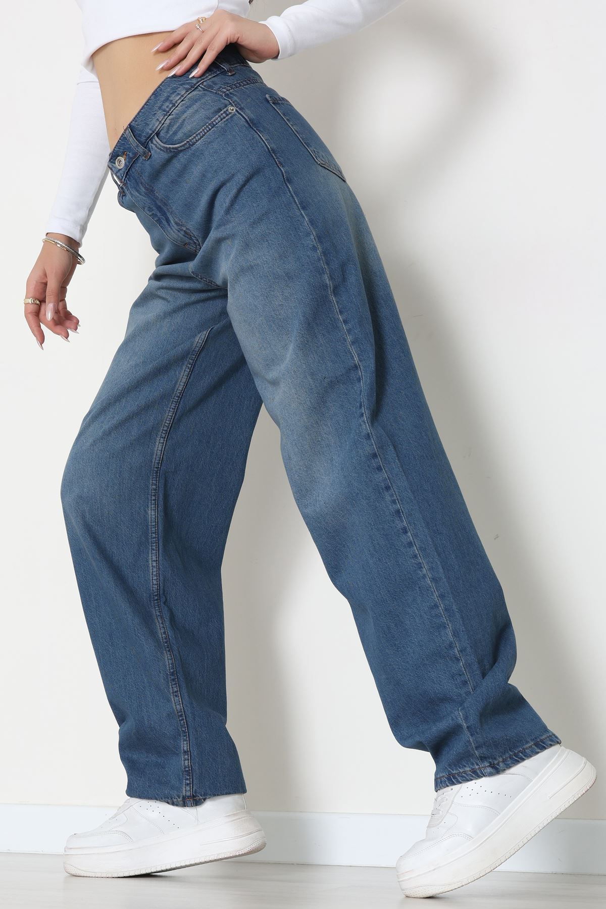 Baggy Kot Pantolon Mavi2 - 31536.2088.