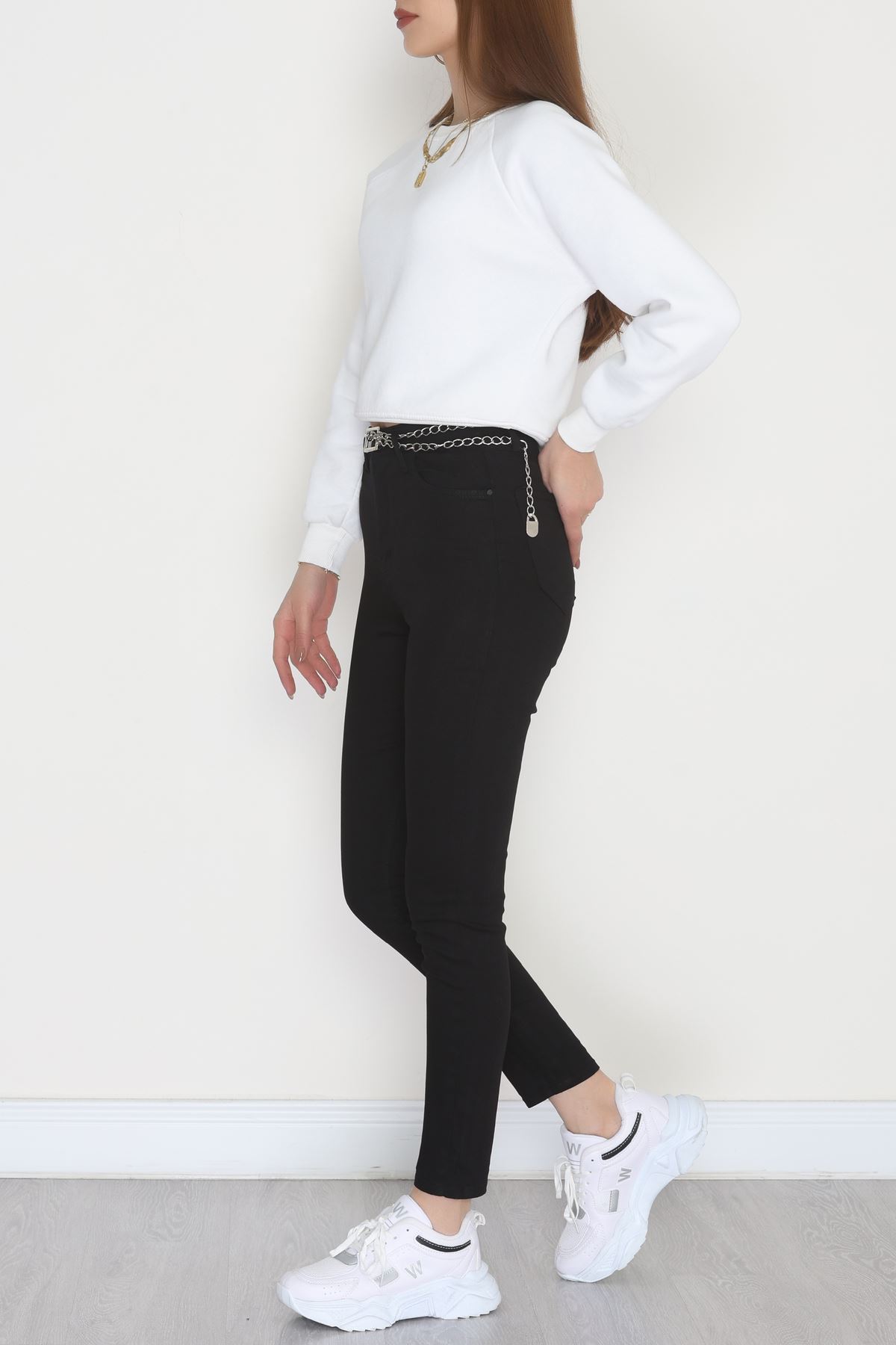 Dar Paça Kot Pantolon Siyah - 31593.2112.