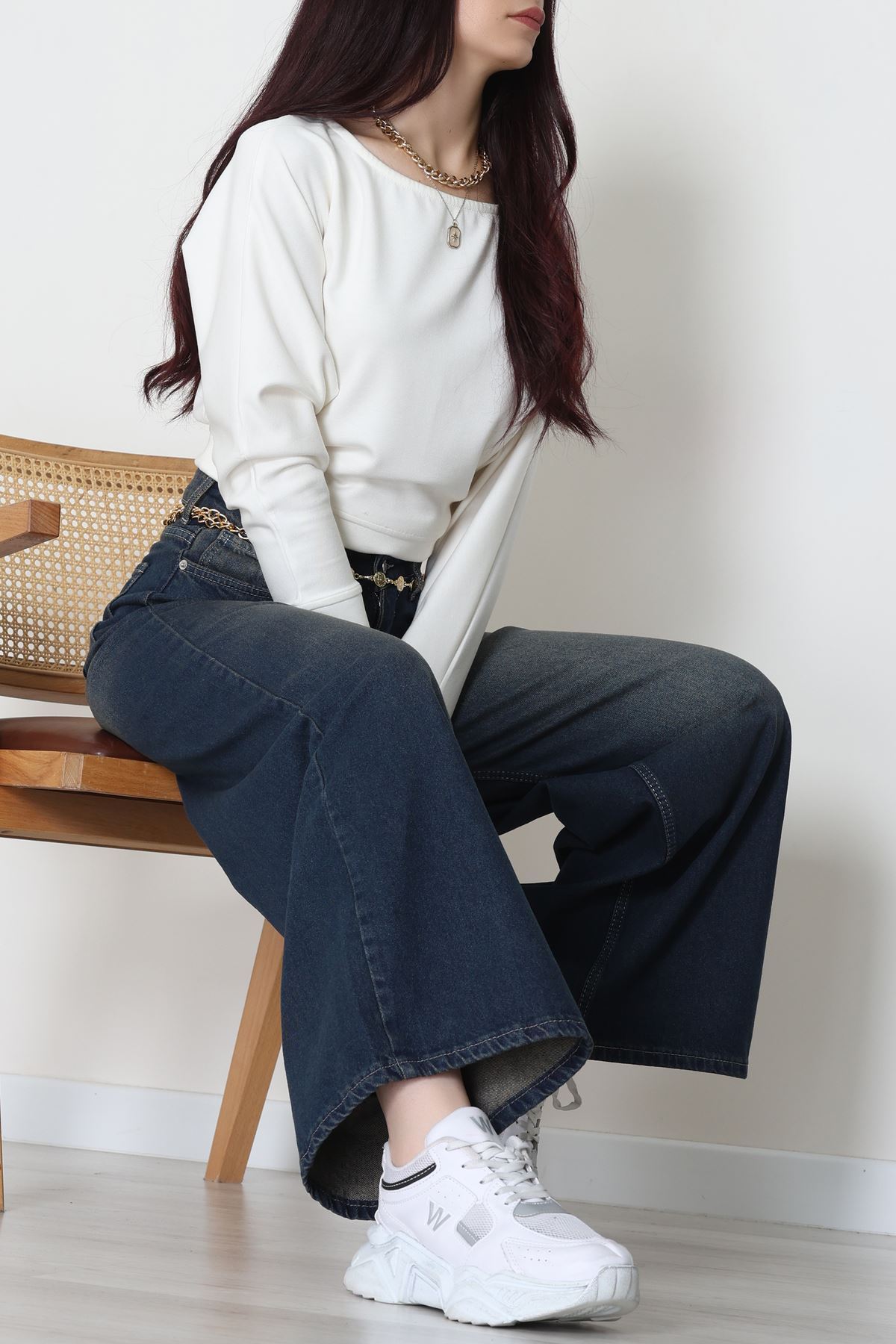 Palazzo Geniş Paça Kot Pantolon Kahvetint - 31548.2059.