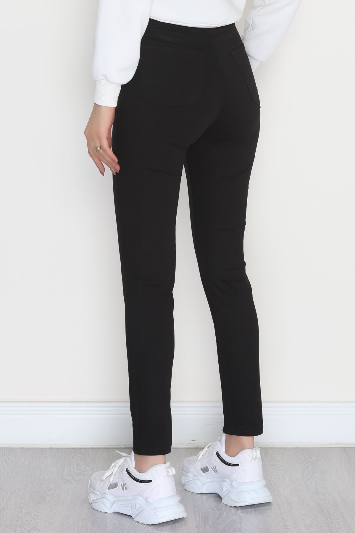 Dar Paça Kot Pantolon Siyah - 31593.2112.