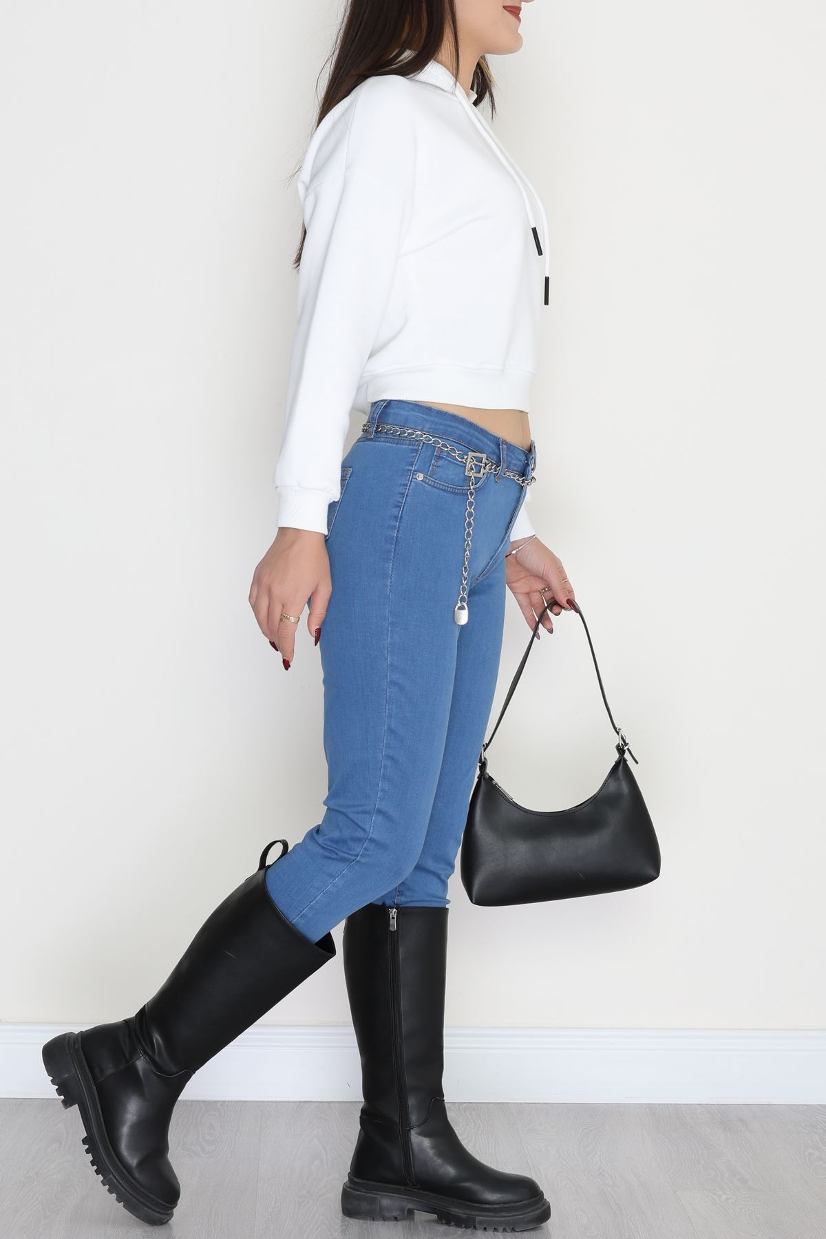 Dar Paça Kot Pantolon Mavi3 - 42683.1836.