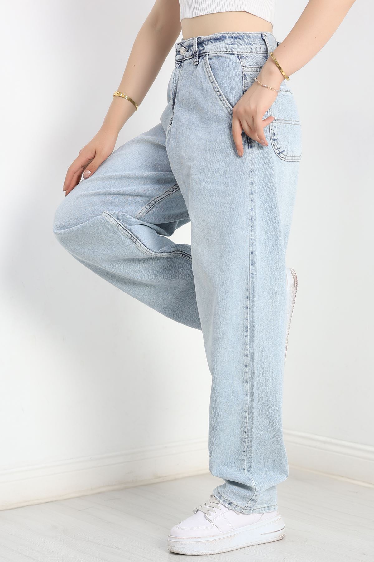 Baggy Kot Pantolon Açıkmavi - 31160.2059.