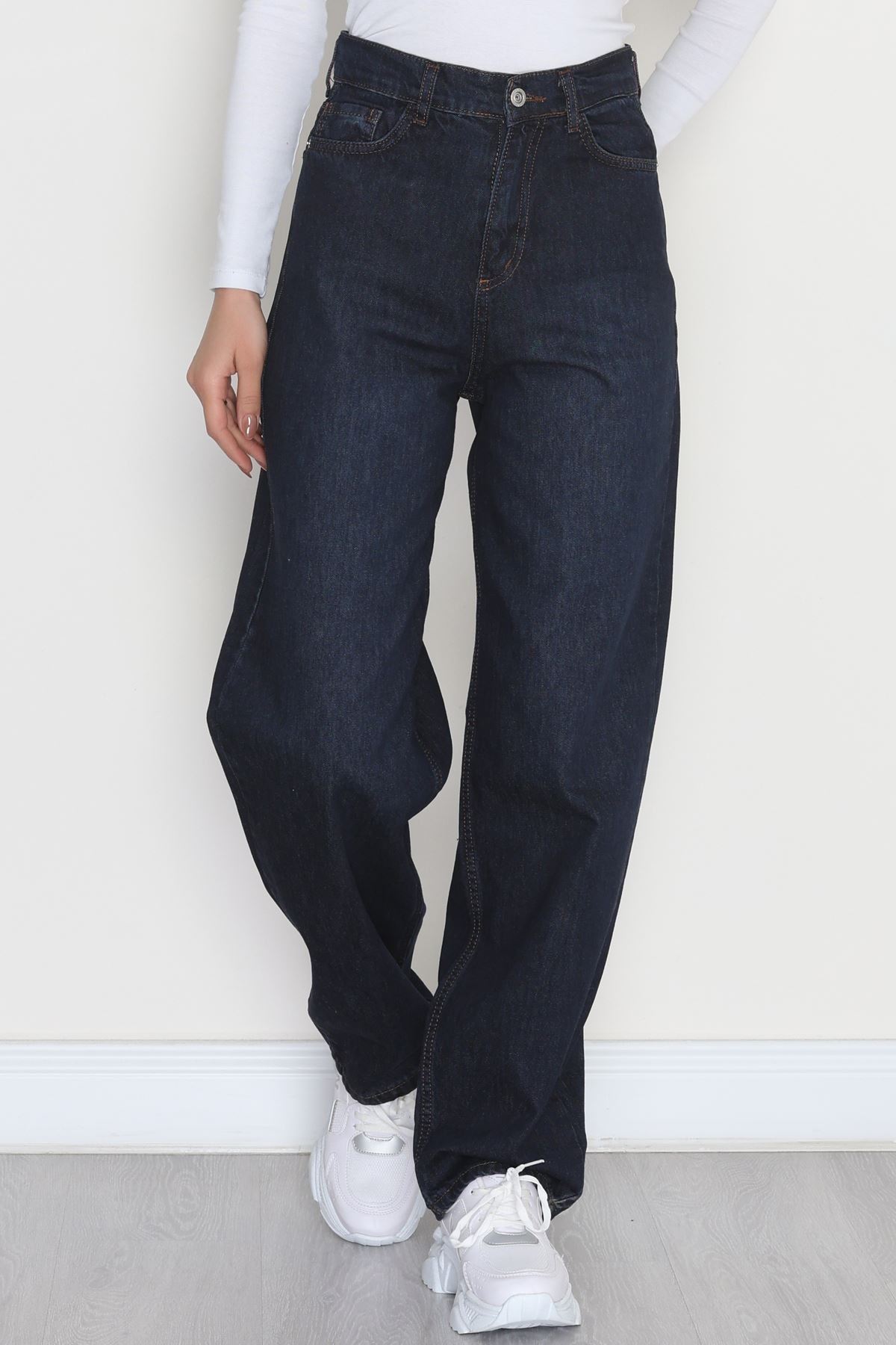 Baggy Kot Pantolon Lacivert - 31536.2088.