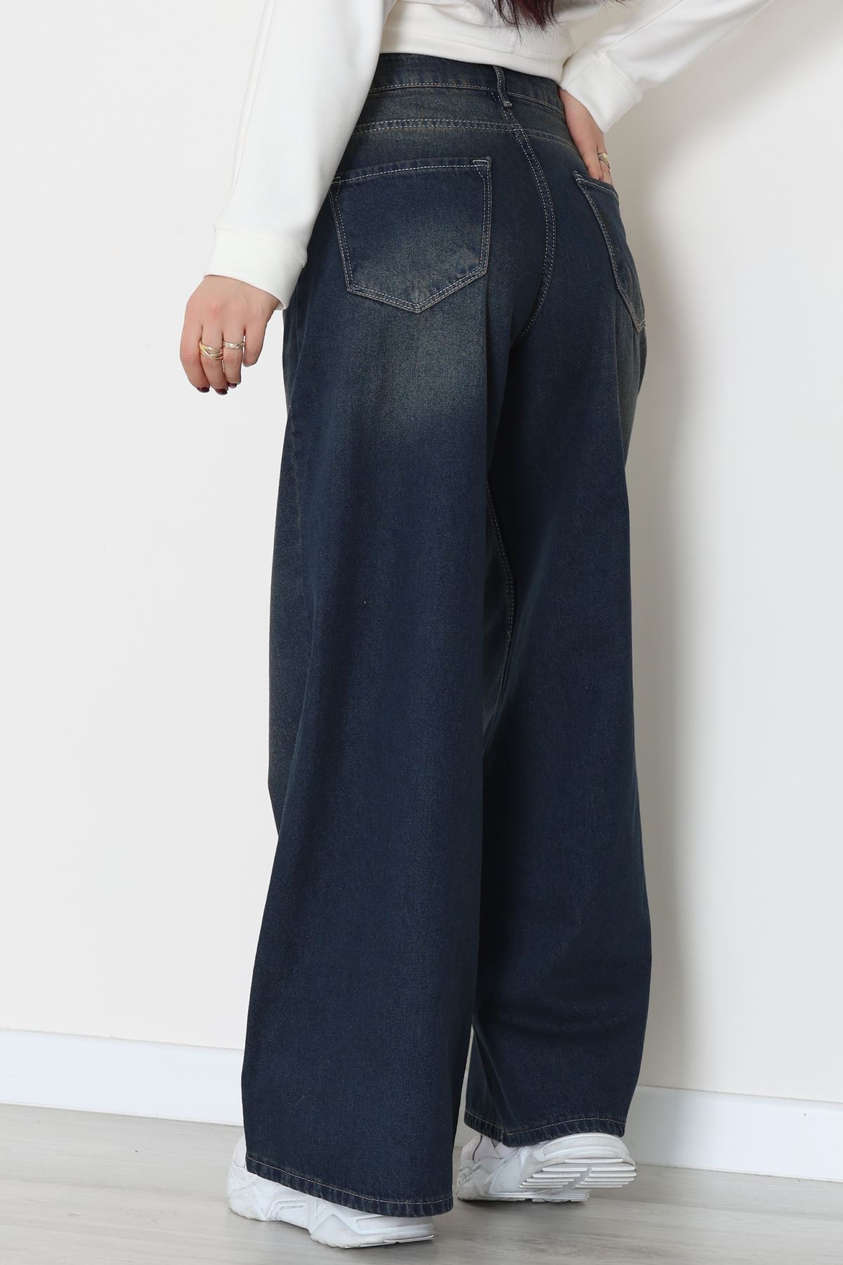 Palazzo Geniş Paça Kot Pantolon Kahvetint - 31548.2059.