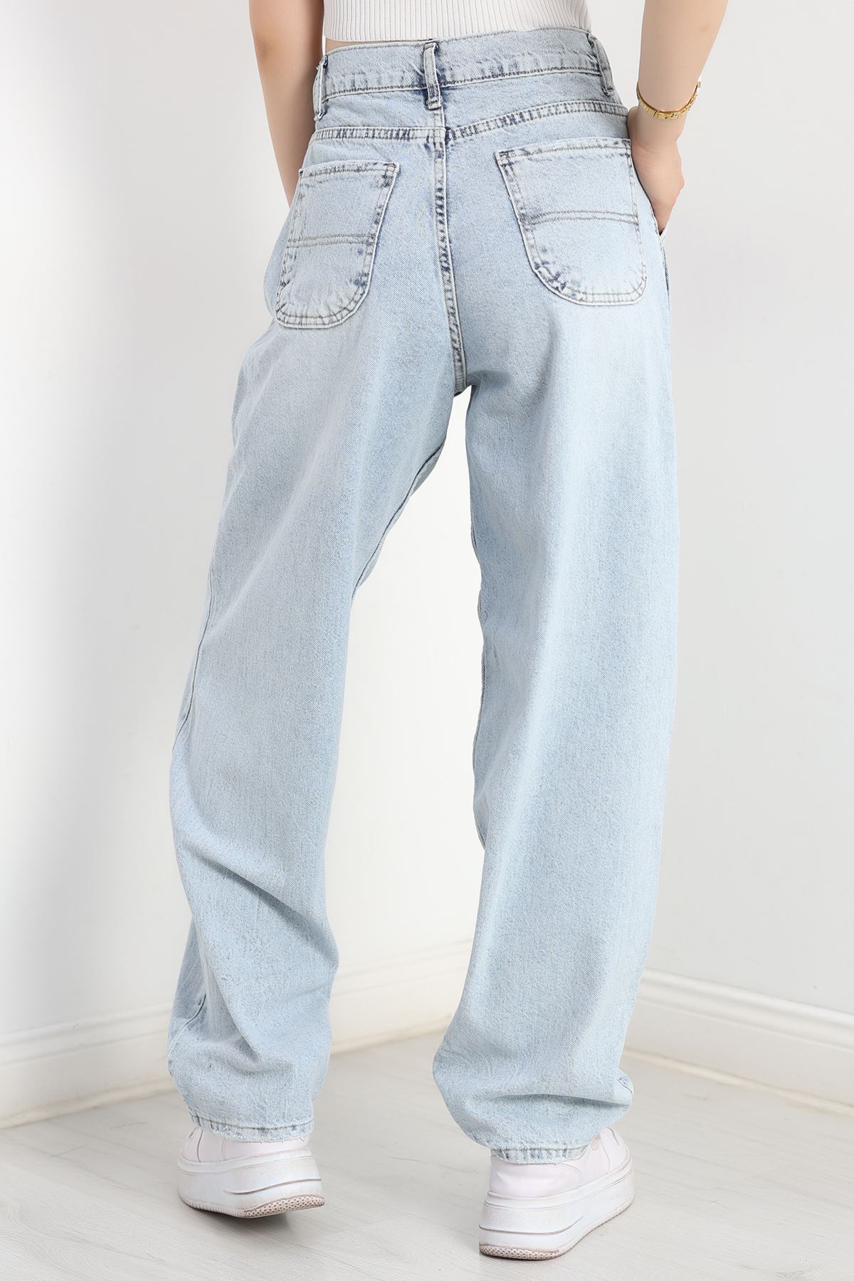 Baggy Kot Pantolon Açıkmavi - 31160.2059.