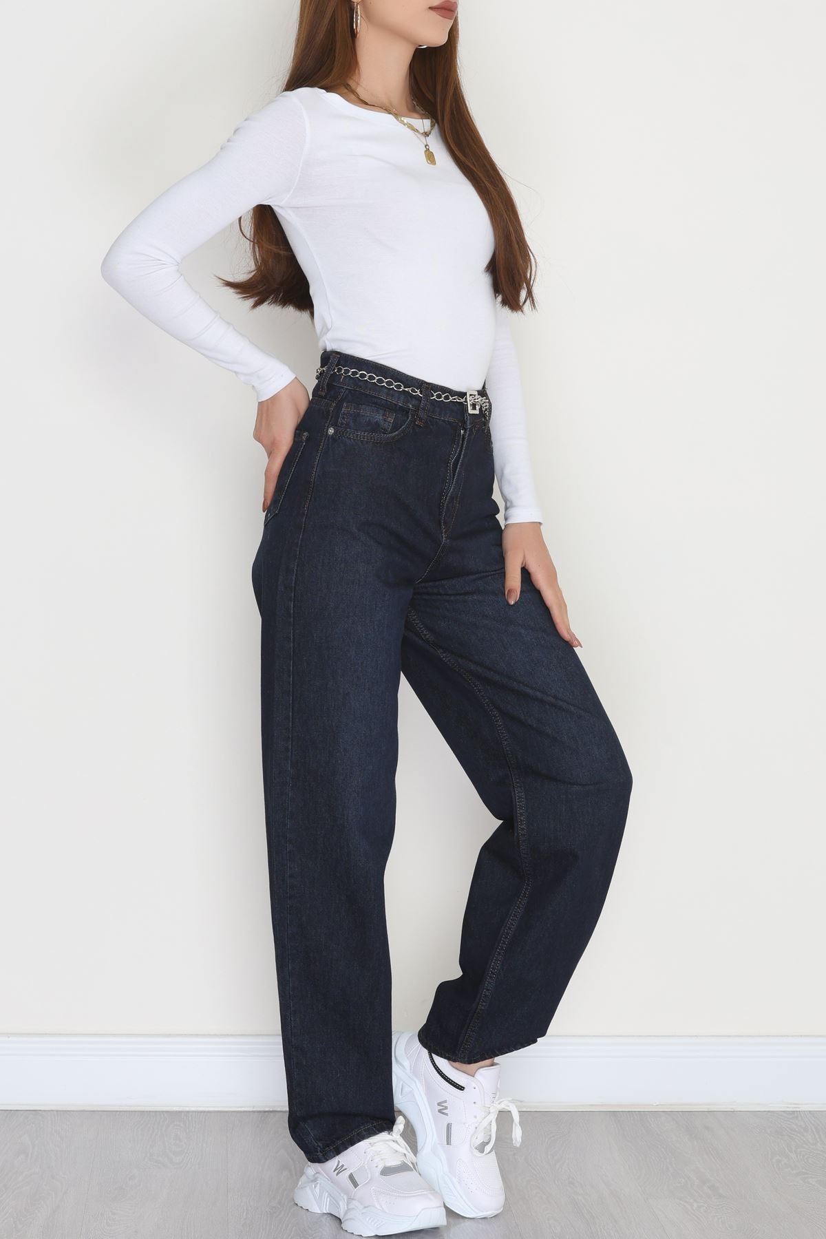 Baggy Kot Pantolon Lacivert - 31536.2088.