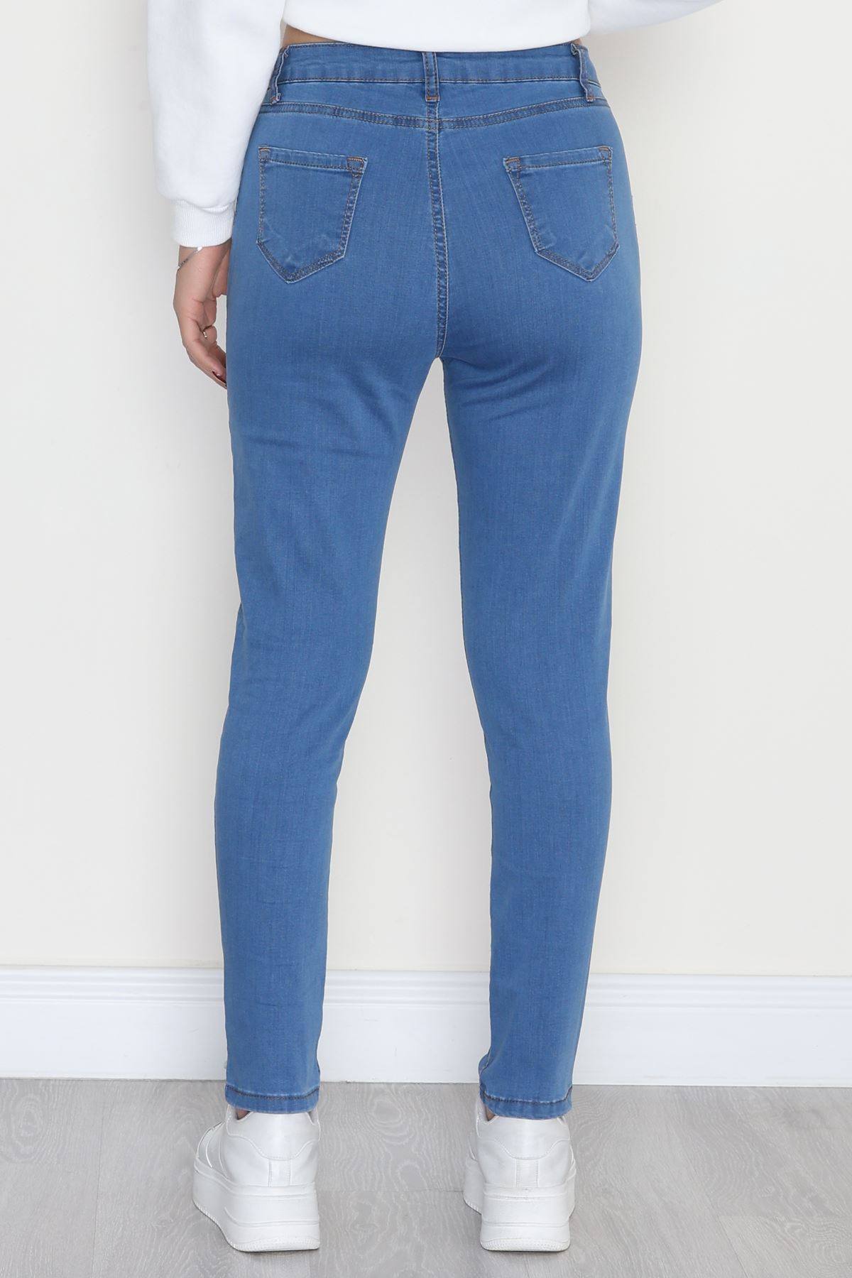 Dar Paça Kot Pantolon Mavi3 - 42683.1836.