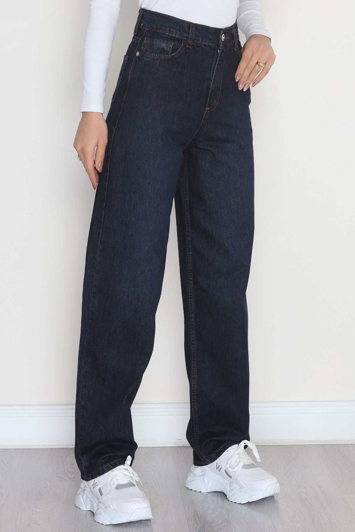 Baggy Kot Pantolon Lacivert - 31536.2088.