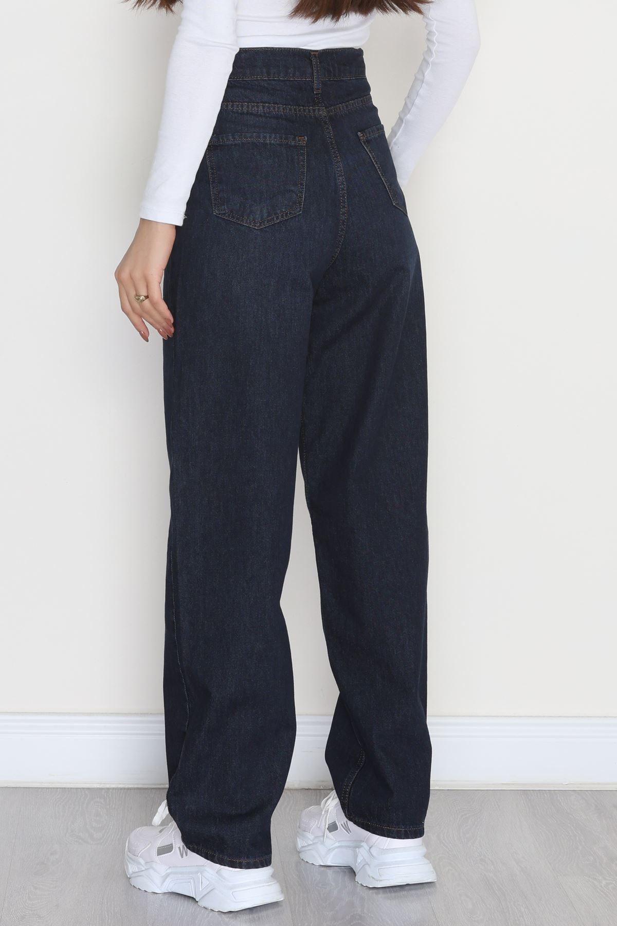 Baggy Kot Pantolon Lacivert - 31536.2088.