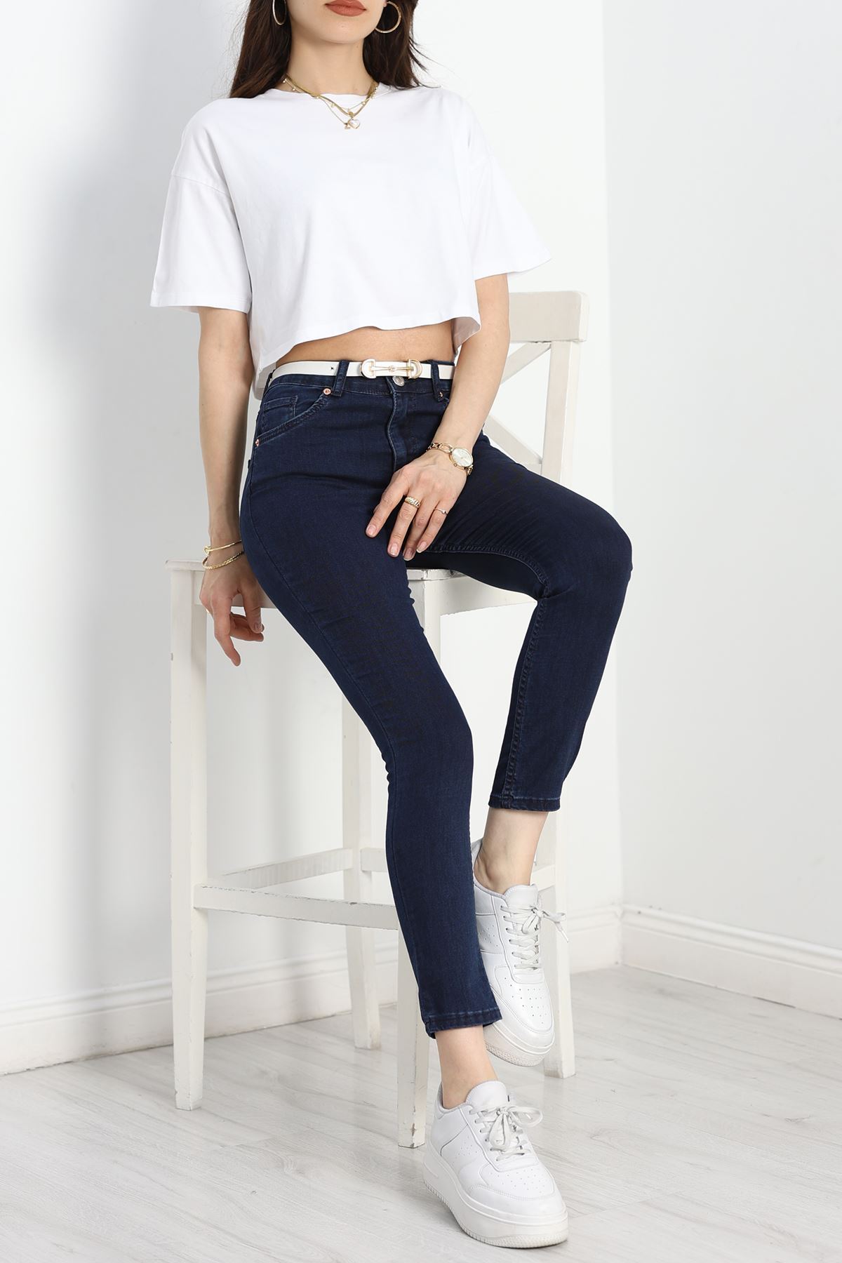 Dar Paça Kot Pantolon Koyumavi - 40747.1431.