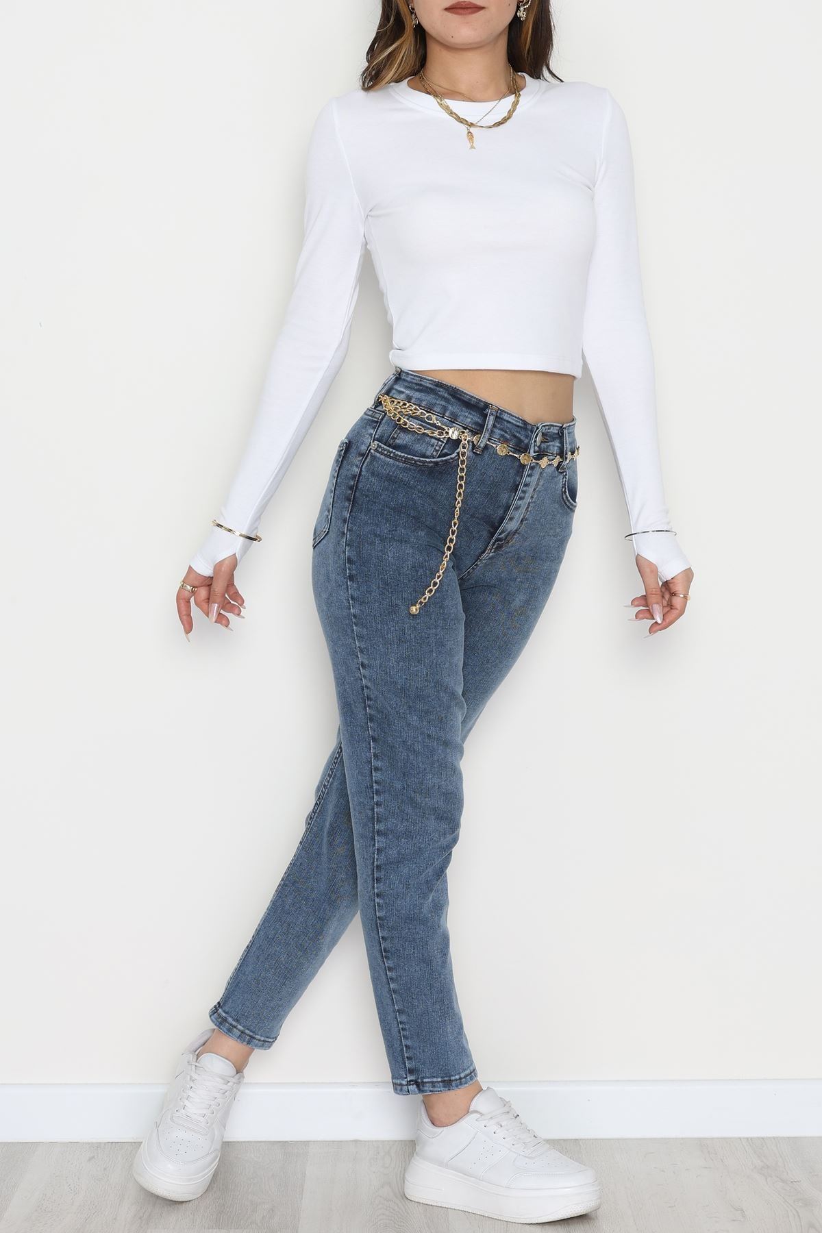 Boyfriend Kot Pantolon Açıkmavi - 42360.1431.