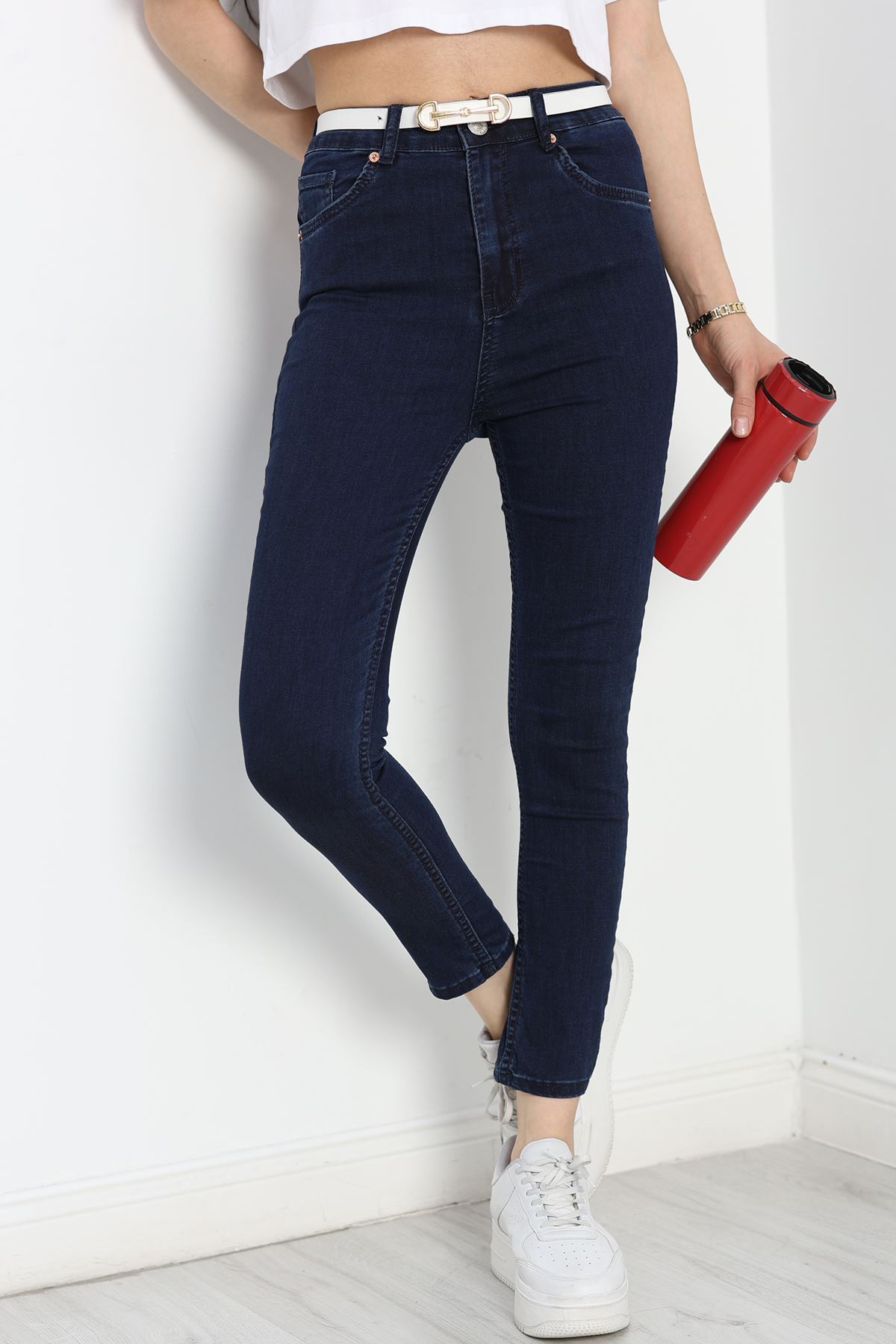 Dar Paça Kot Pantolon Koyumavi - 40747.1431.