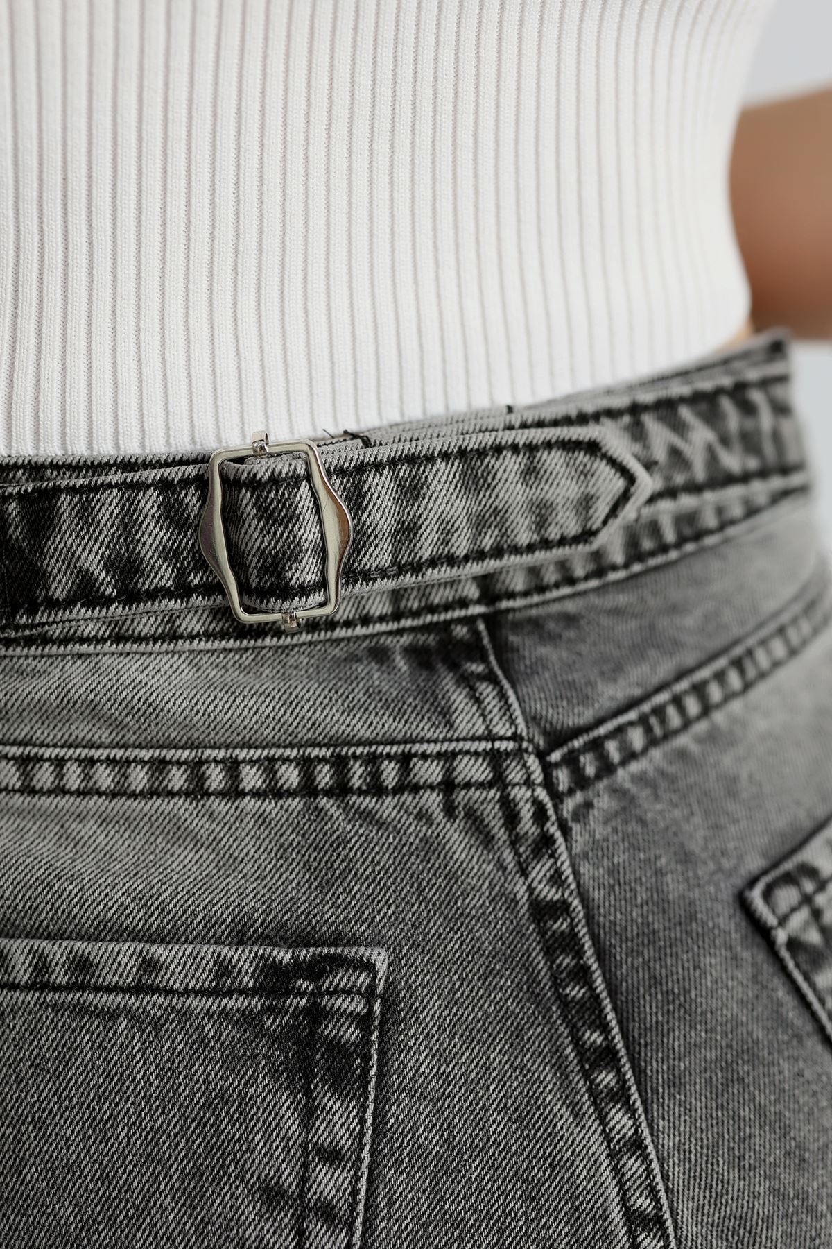 Tokalı Baggy Kot Pantolon Açıkfüme - 31159.2059.