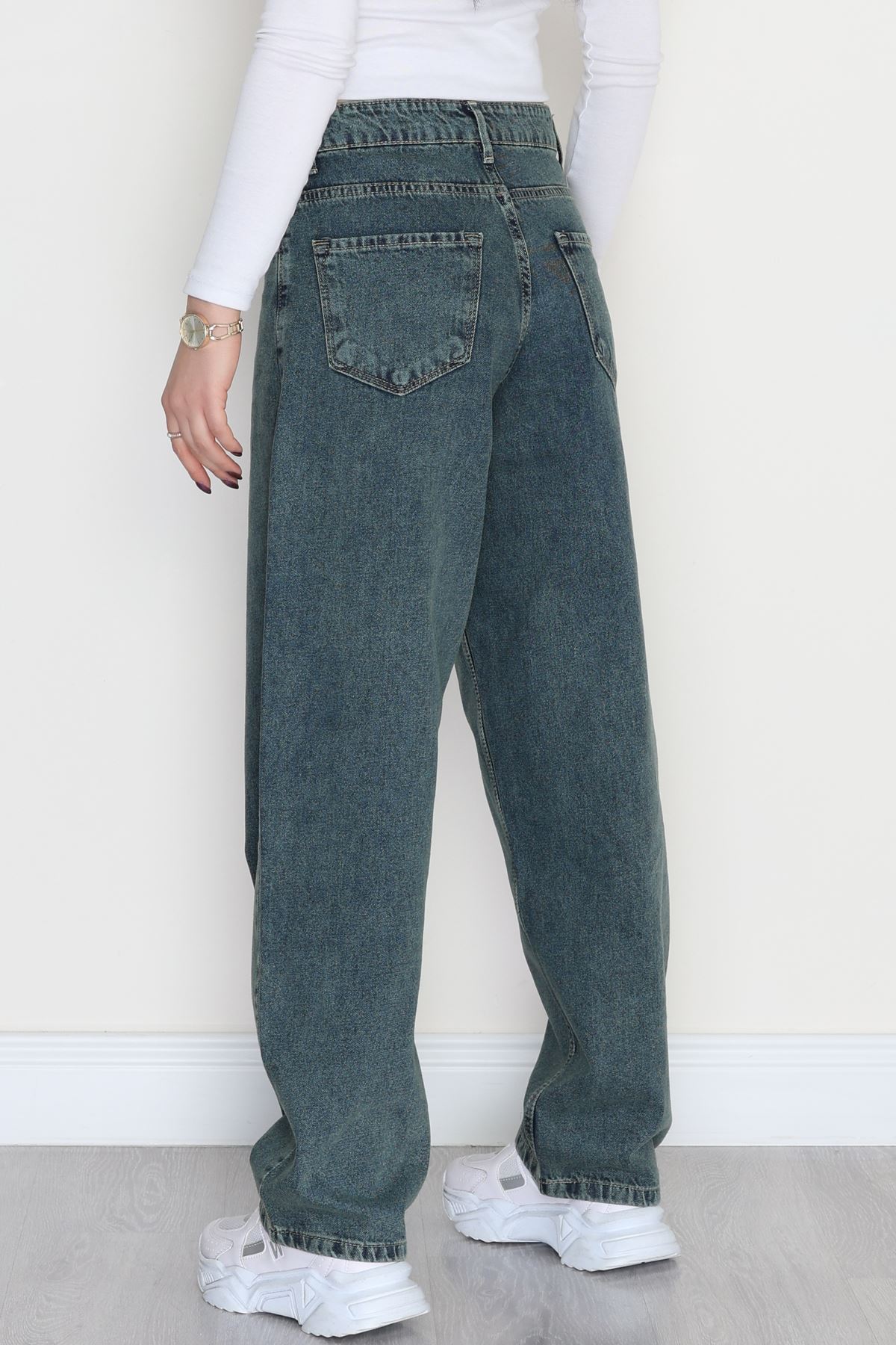 Baggy Kot Pantolon Yeşiltint - 31158.2059.