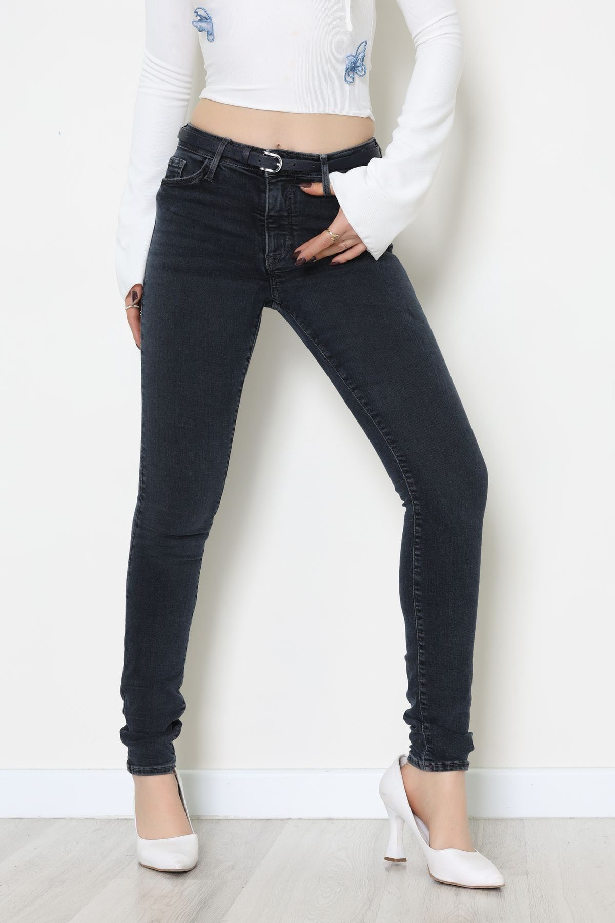 Dar Paça Kot Pantolon Lacivert - 31896.1904.