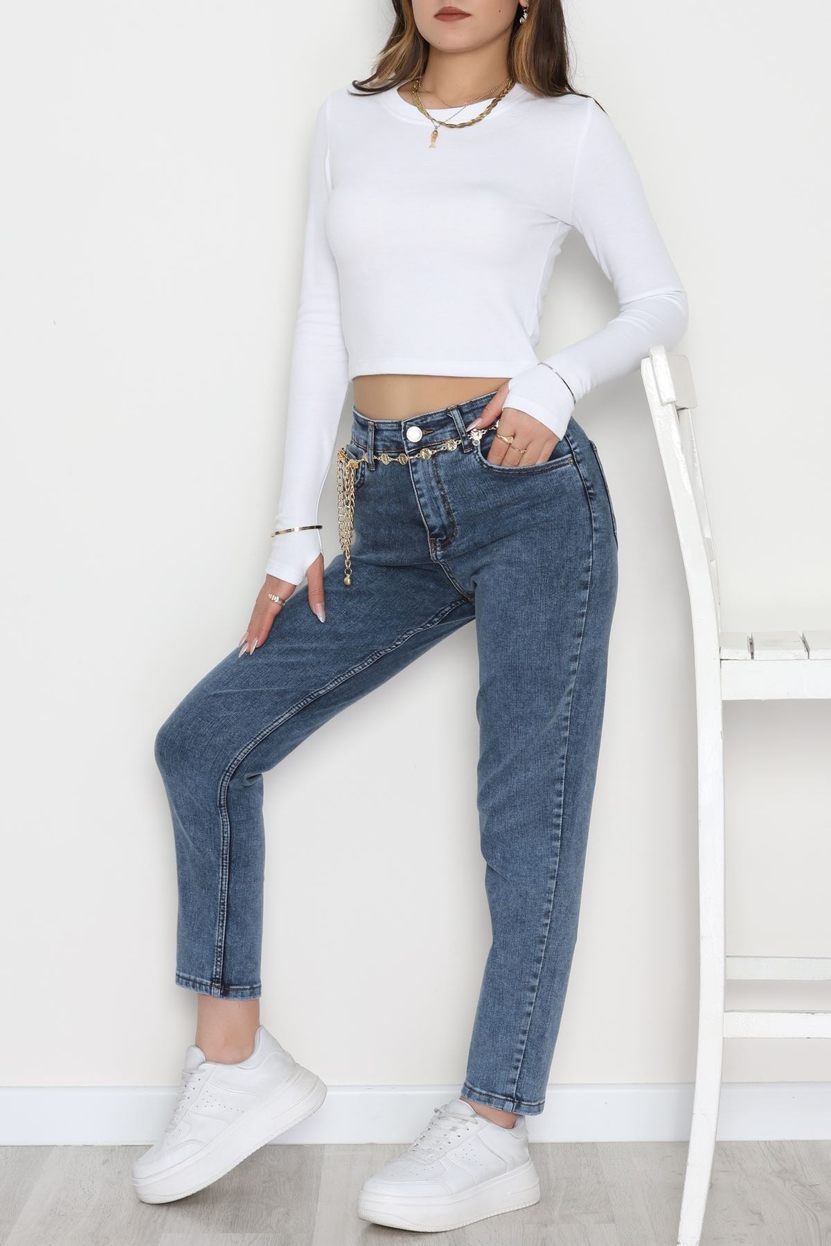 Boyfriend Kot Pantolon Açıkmavi - 42360.1431.