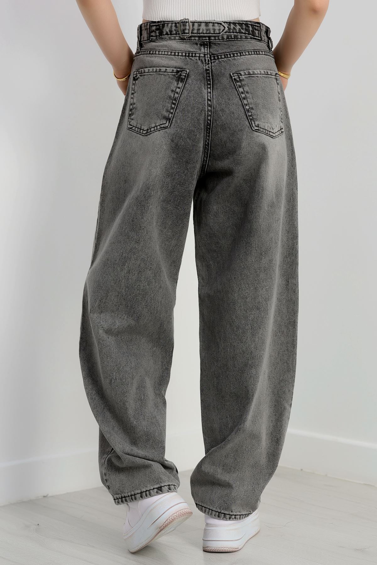 Tokalı Baggy Kot Pantolon Açıkfüme - 31159.2059.