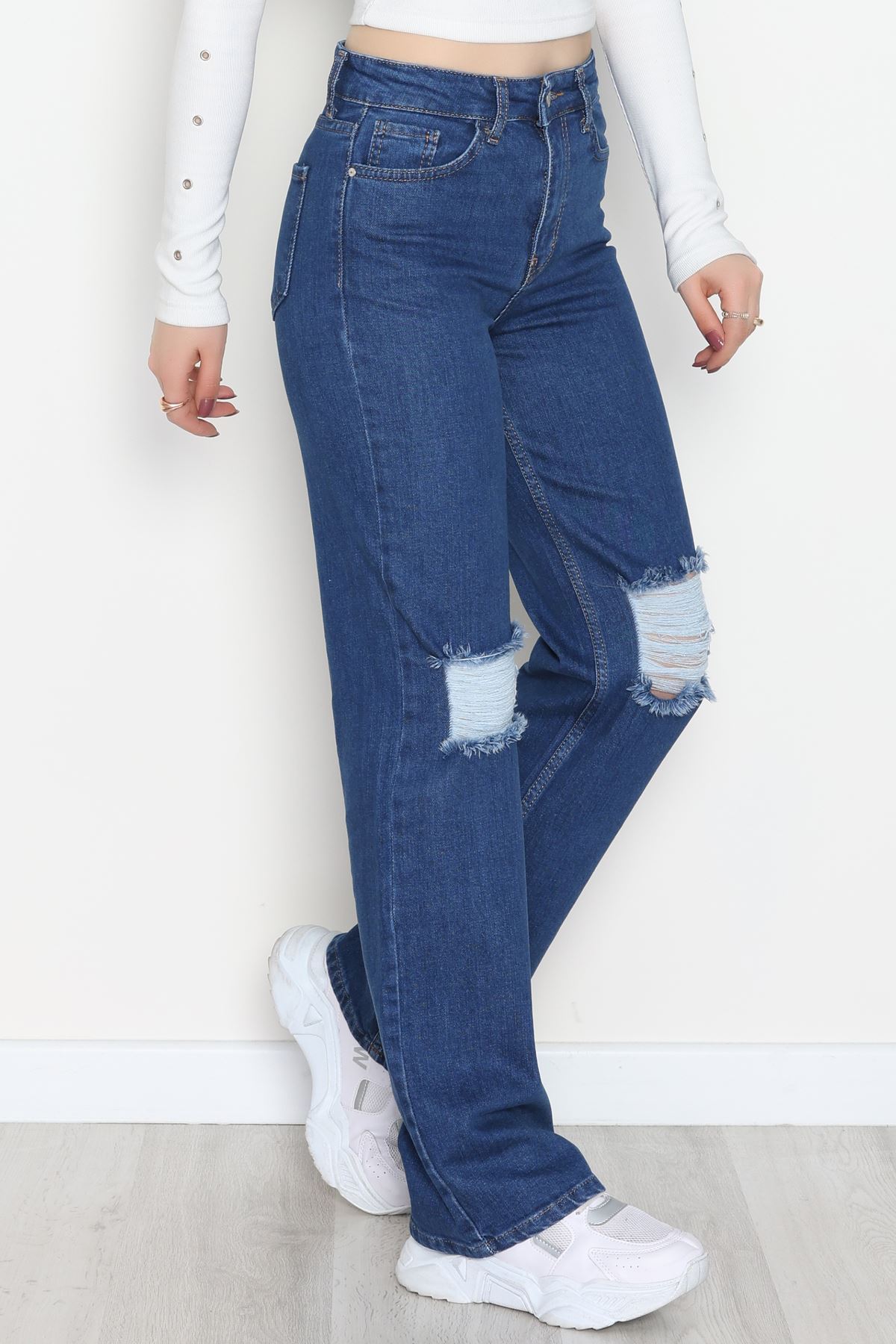 Cepsiz Pensli Palazzo Kot Pantolon Koyumavi - 31601.1184.