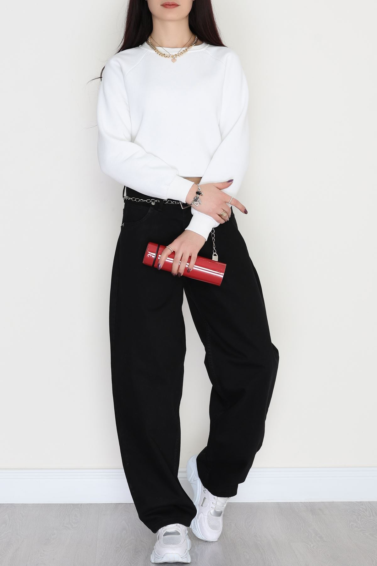 Baggy Kot Pantolon Siyah - 31158.2059.