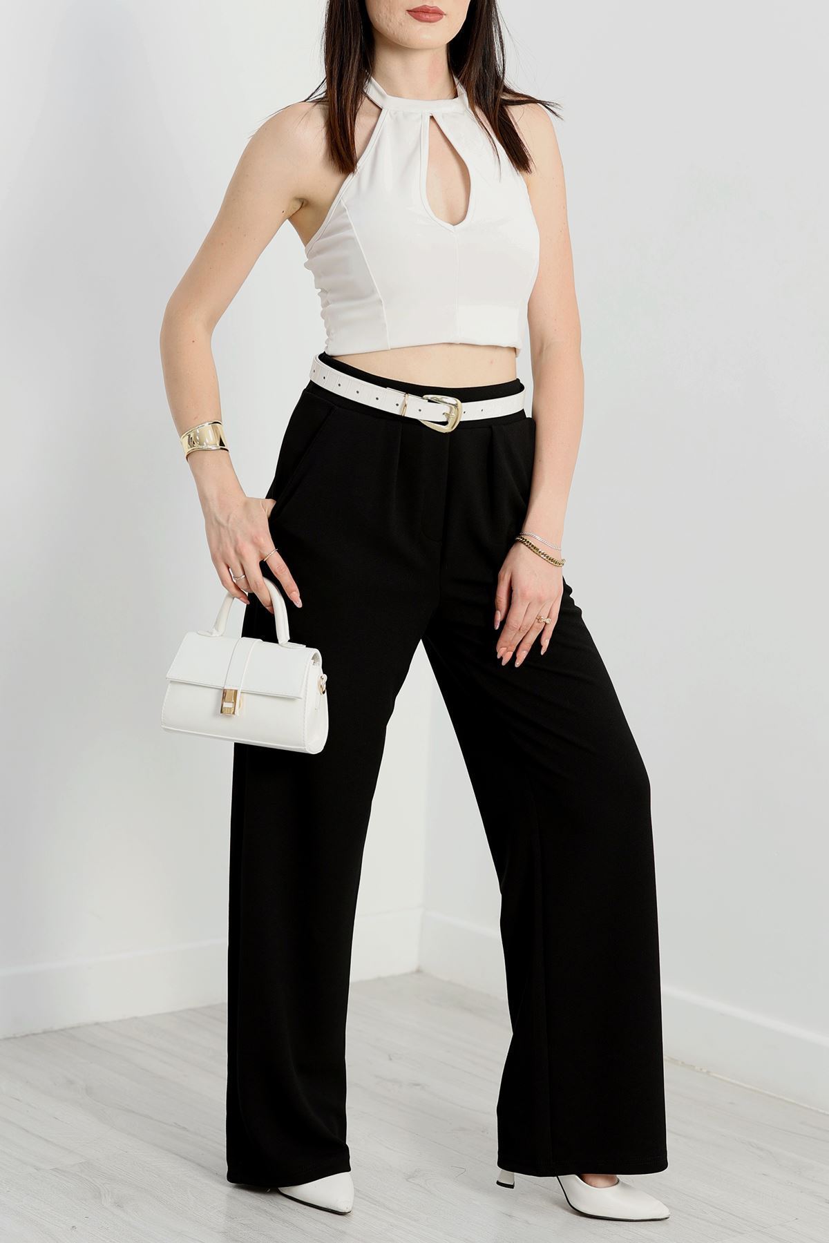 Zra Krep Likralı Pantolon  Siyah - 90122.1837.