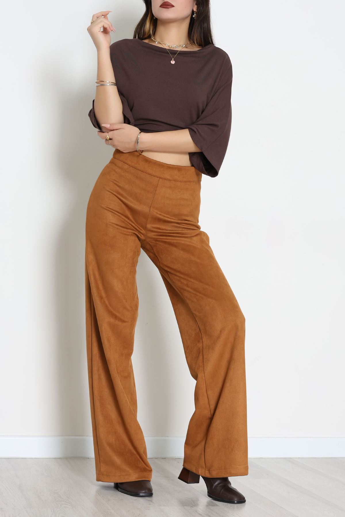 Süet Pantolon Taba - 1808.2126.