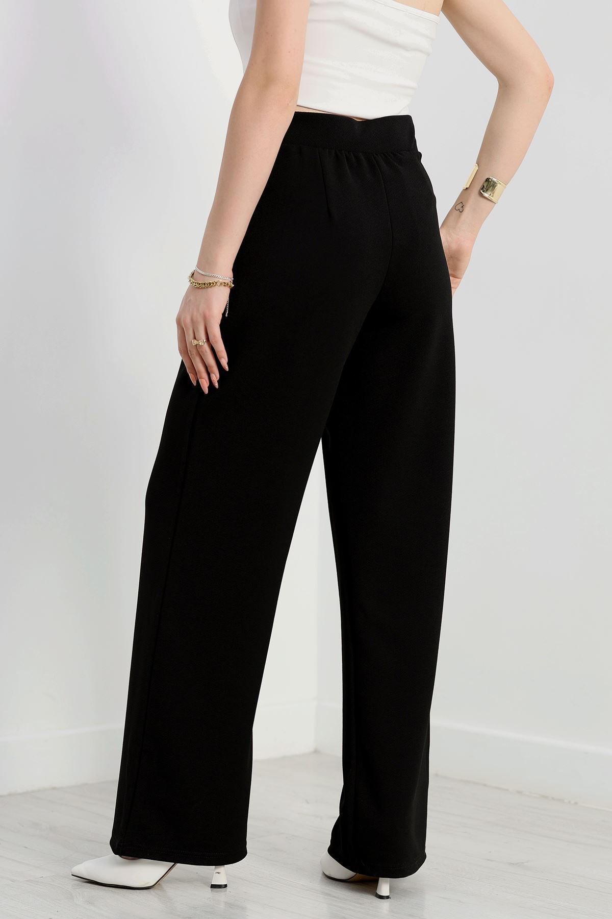 Zra Krep Likralı Pantolon  Siyah - 90122.1837.