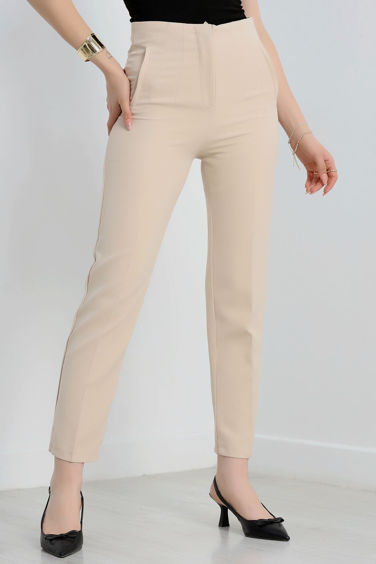 Zra Krep Havuç Pantolon Bej - 90129.1920.