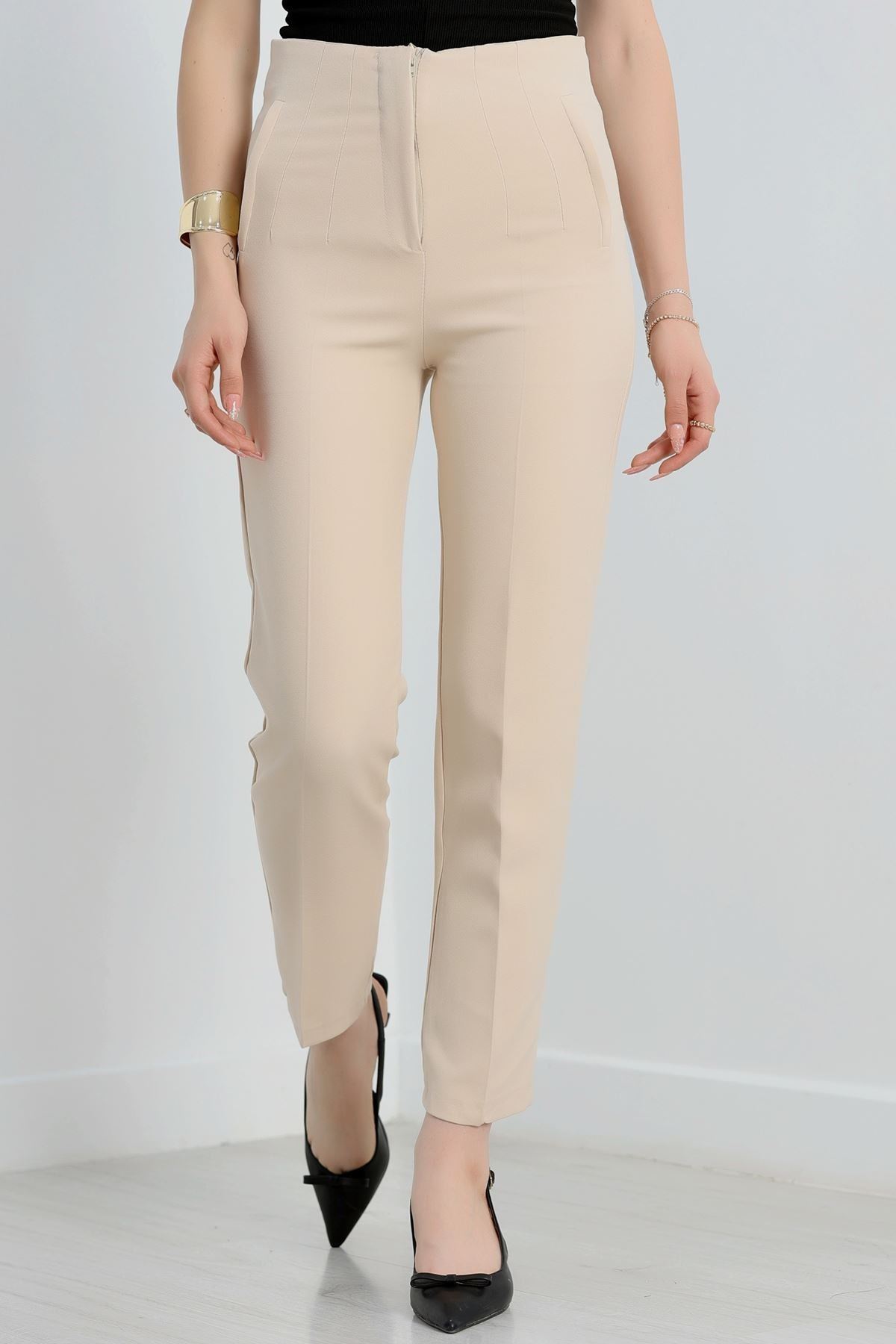 Zra Krep Havuç Pantolon Bej - 90129.1920.