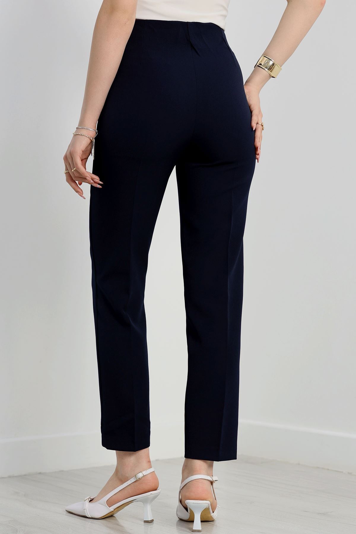 Zra Krep Havuç Pantolon Lacivert - 90129.1920.