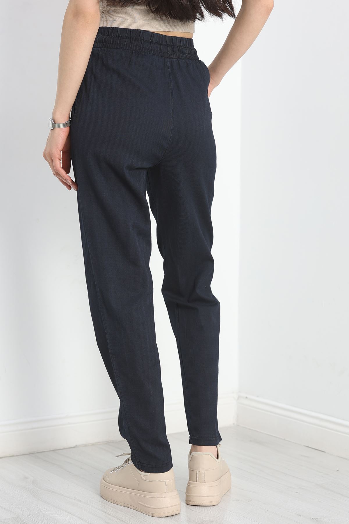 Bel Lastikli Pantolon Lacivert - 40744.1431.