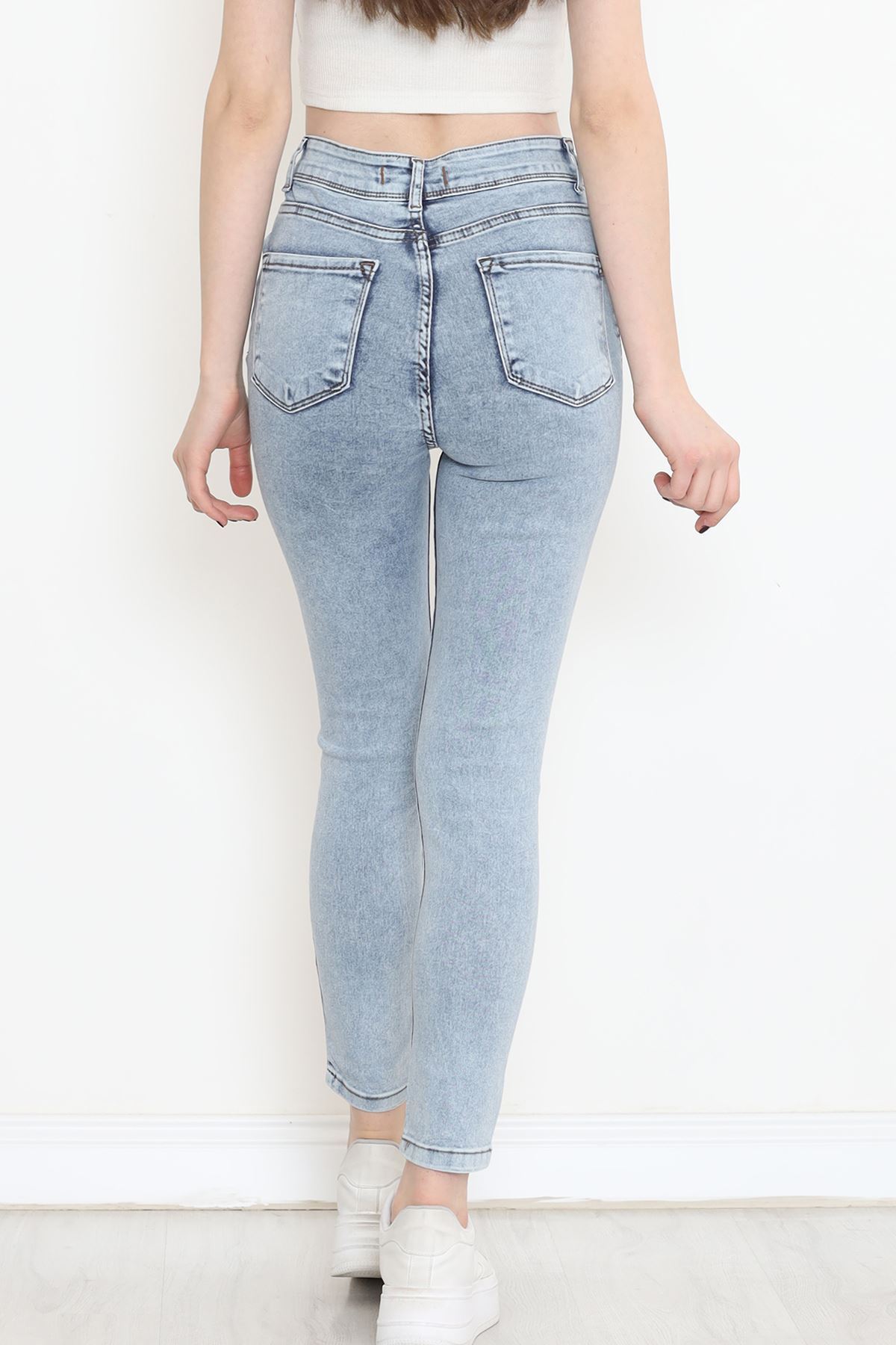 Dar Paça Kot Pantolon Mavi - 15853.1431.