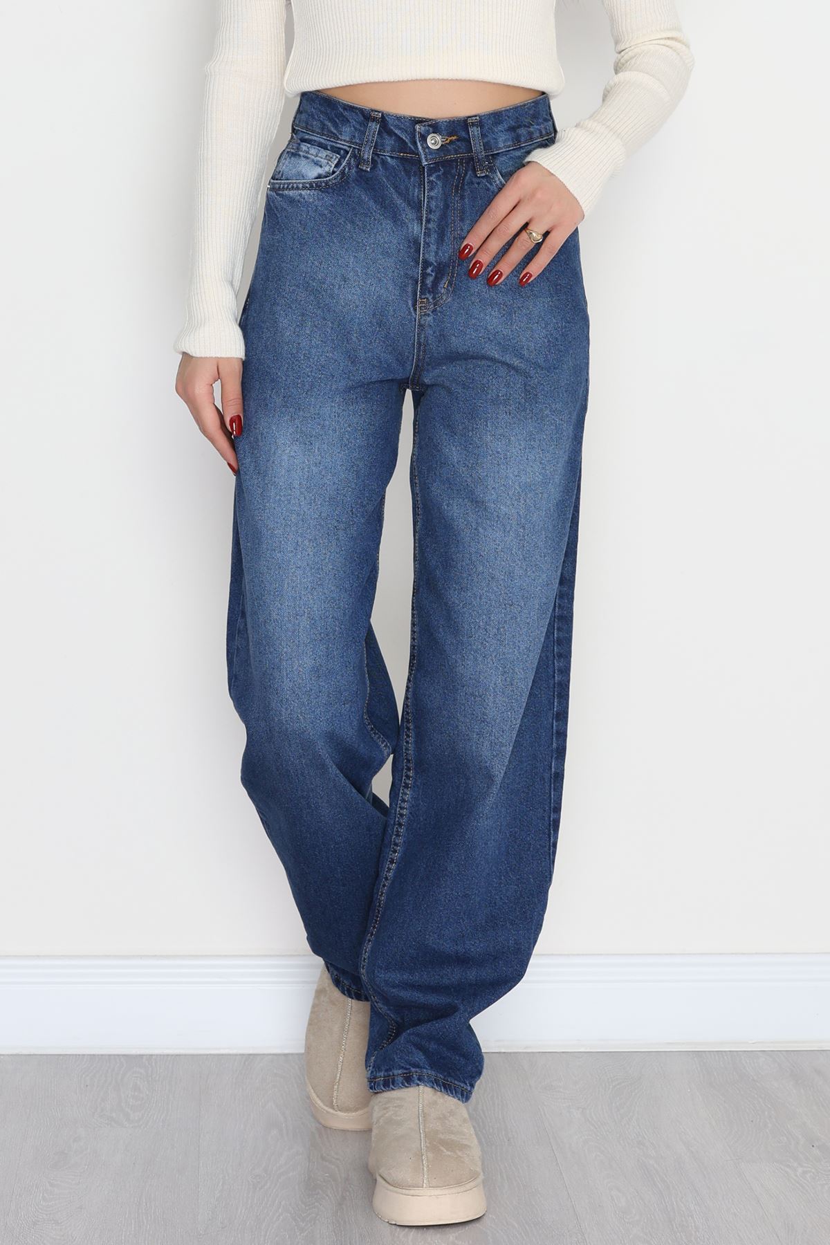 Baggy Kot Pantolon Mavi - 31536.2088.