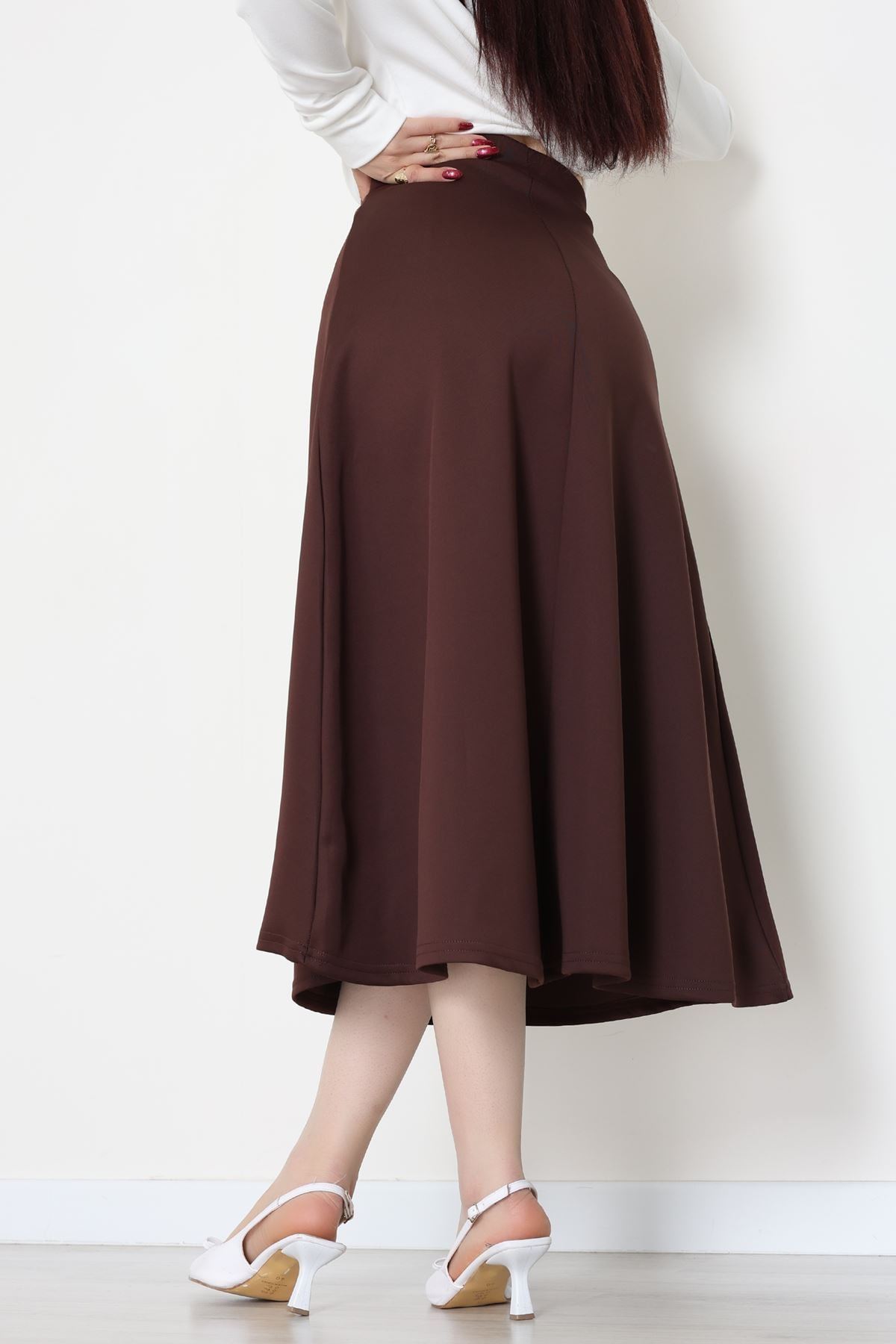 Scuba Kumaş Çan Etek Kahve - 51231.1567.