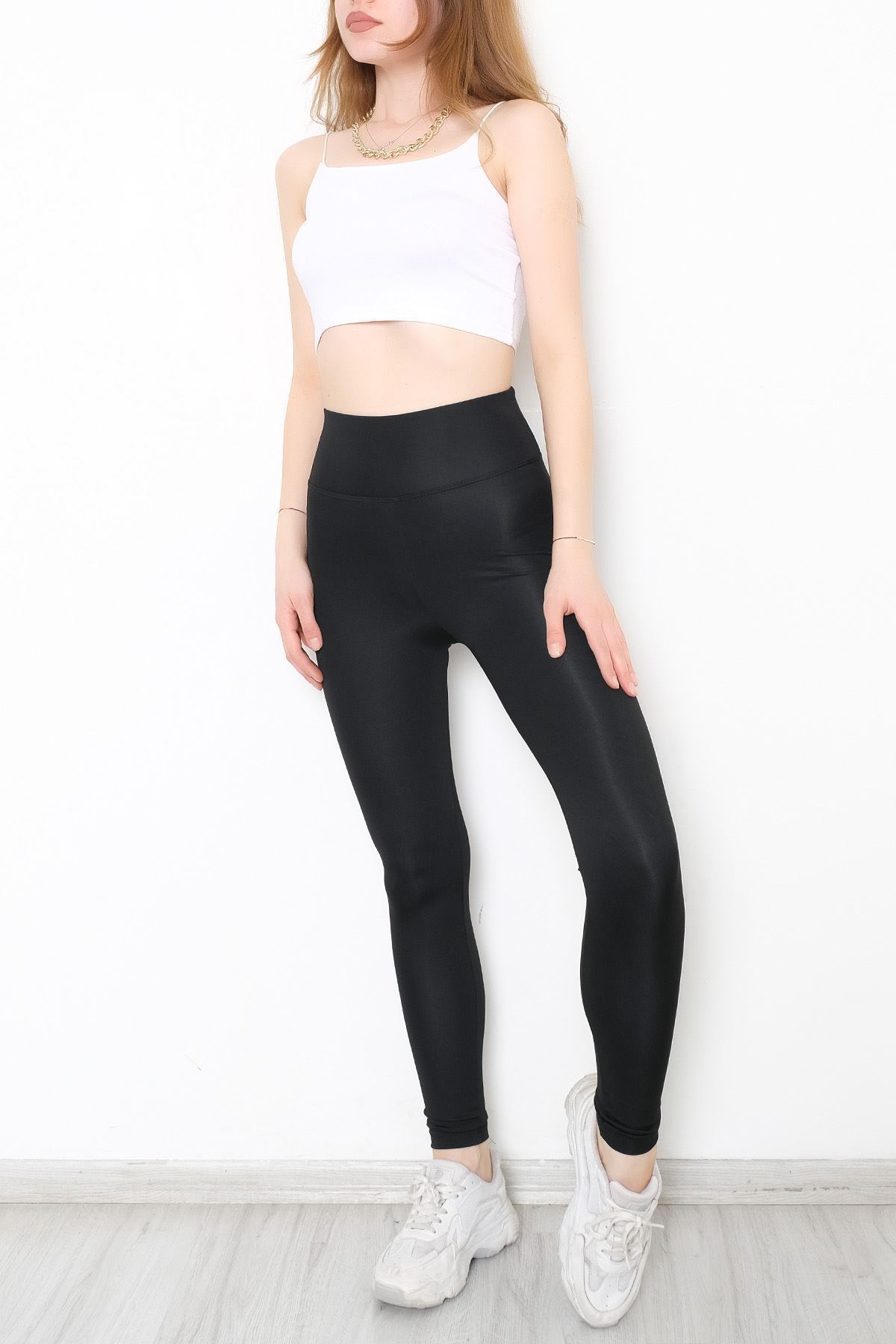 Geniş Kemer Dalgıç Tayt Siyah - 10825.1098.