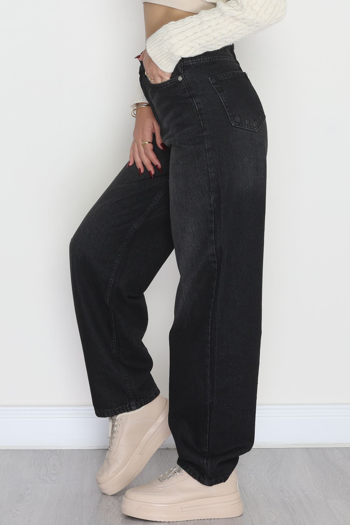 Baggy Kot Pantolon Siyah1 - 31536.2088.