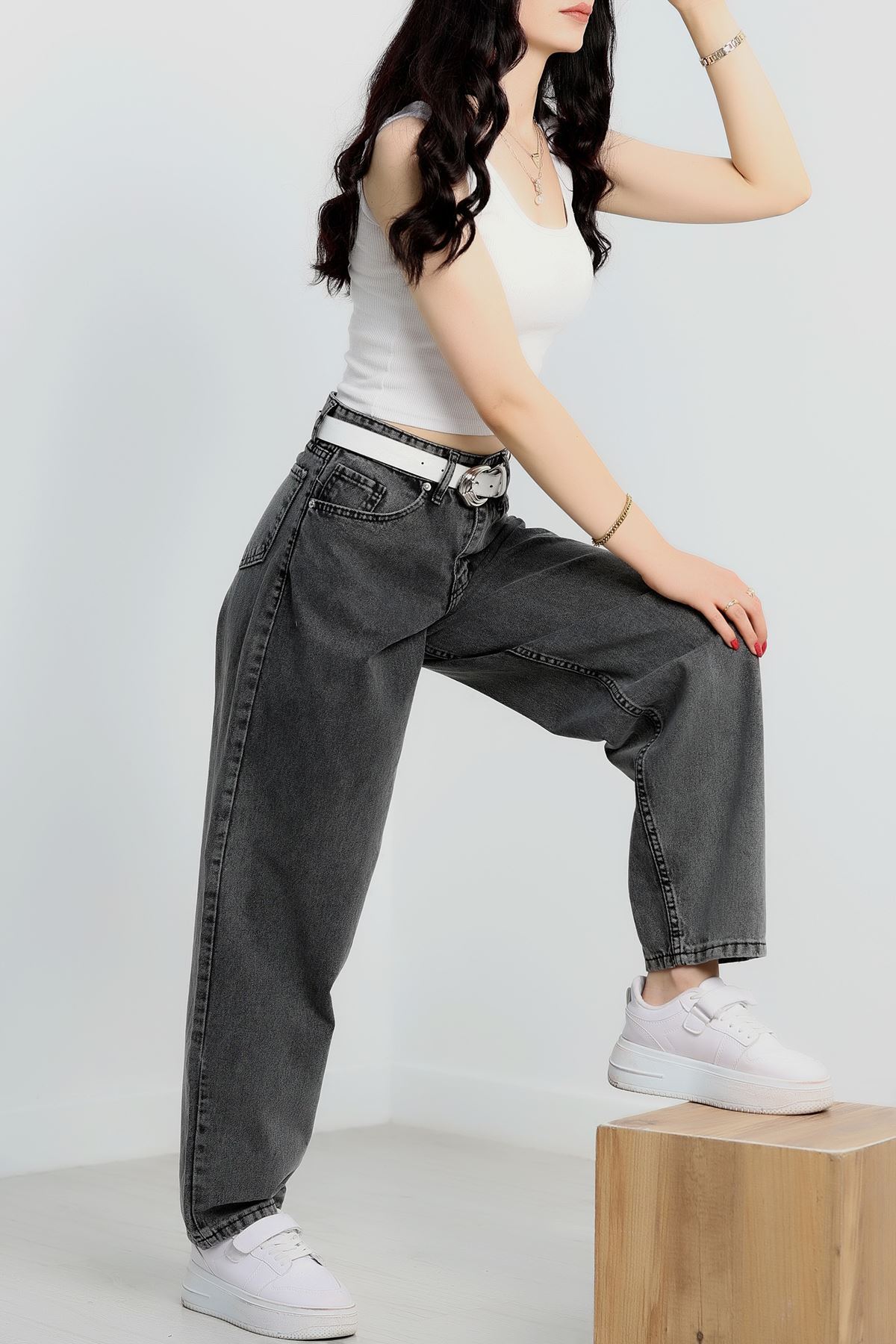 Baggy Kot Pantolon Füme - 31158.2059.