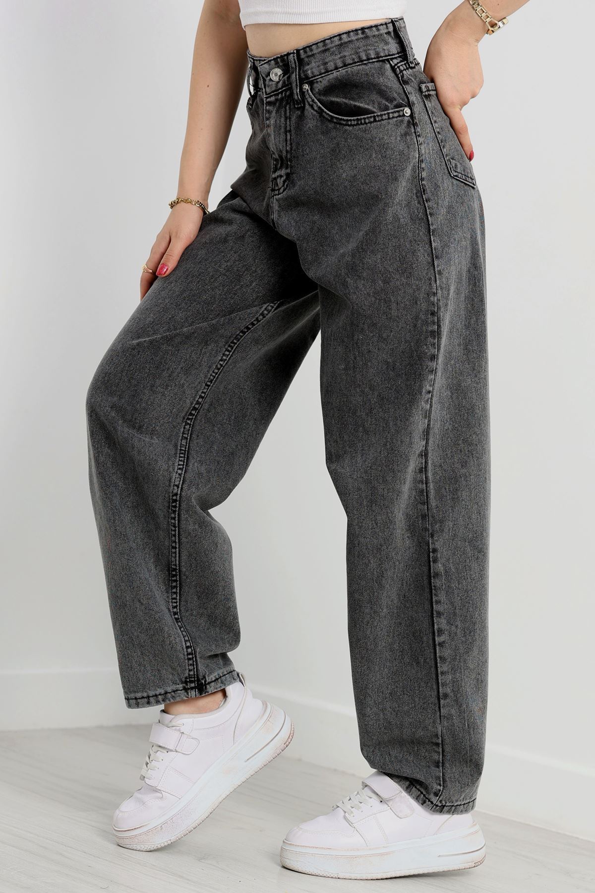 Baggy Kot Pantolon Füme - 31158.2059.