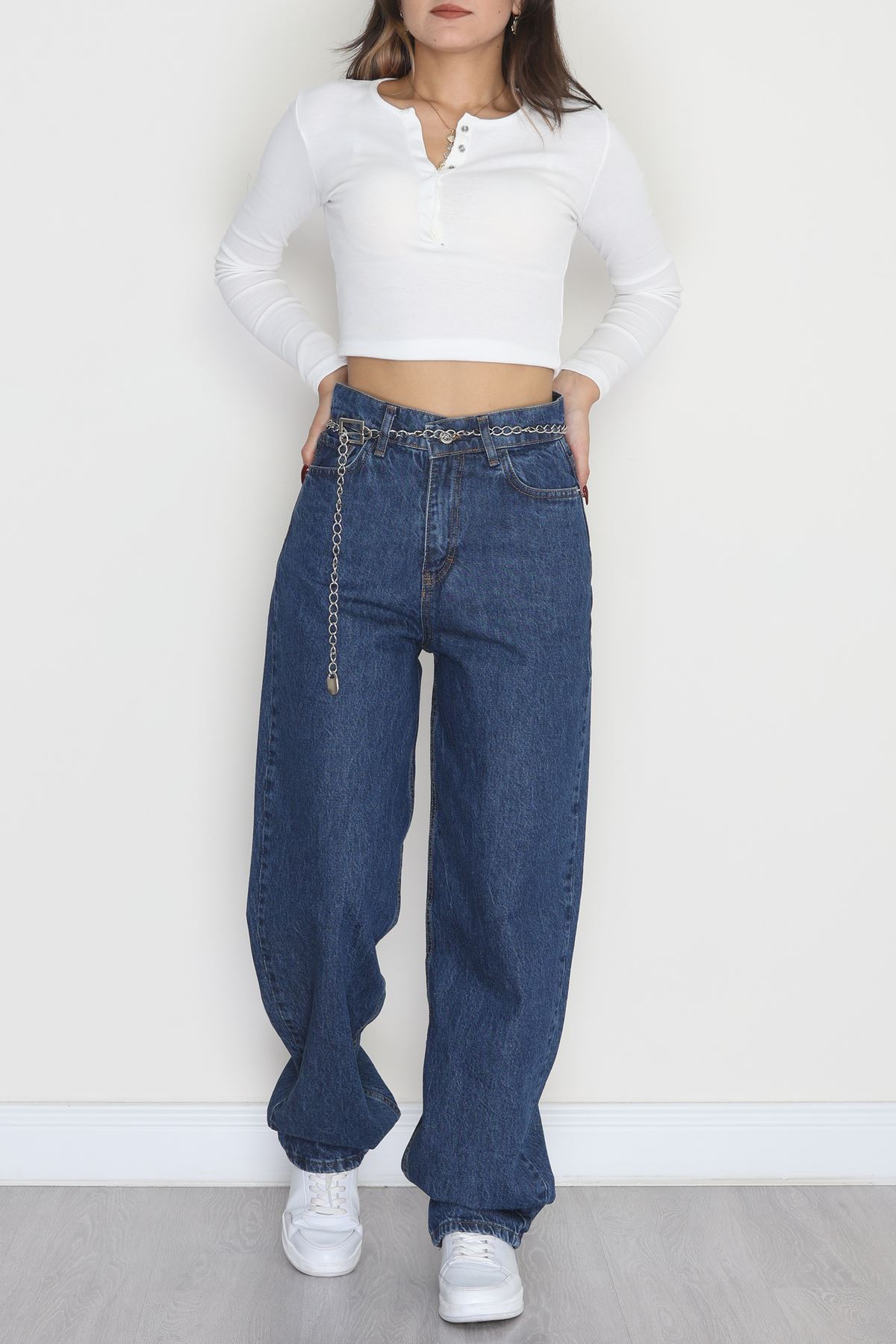 Baggy Kot Pantolon Mavi1 - 31536.2088.