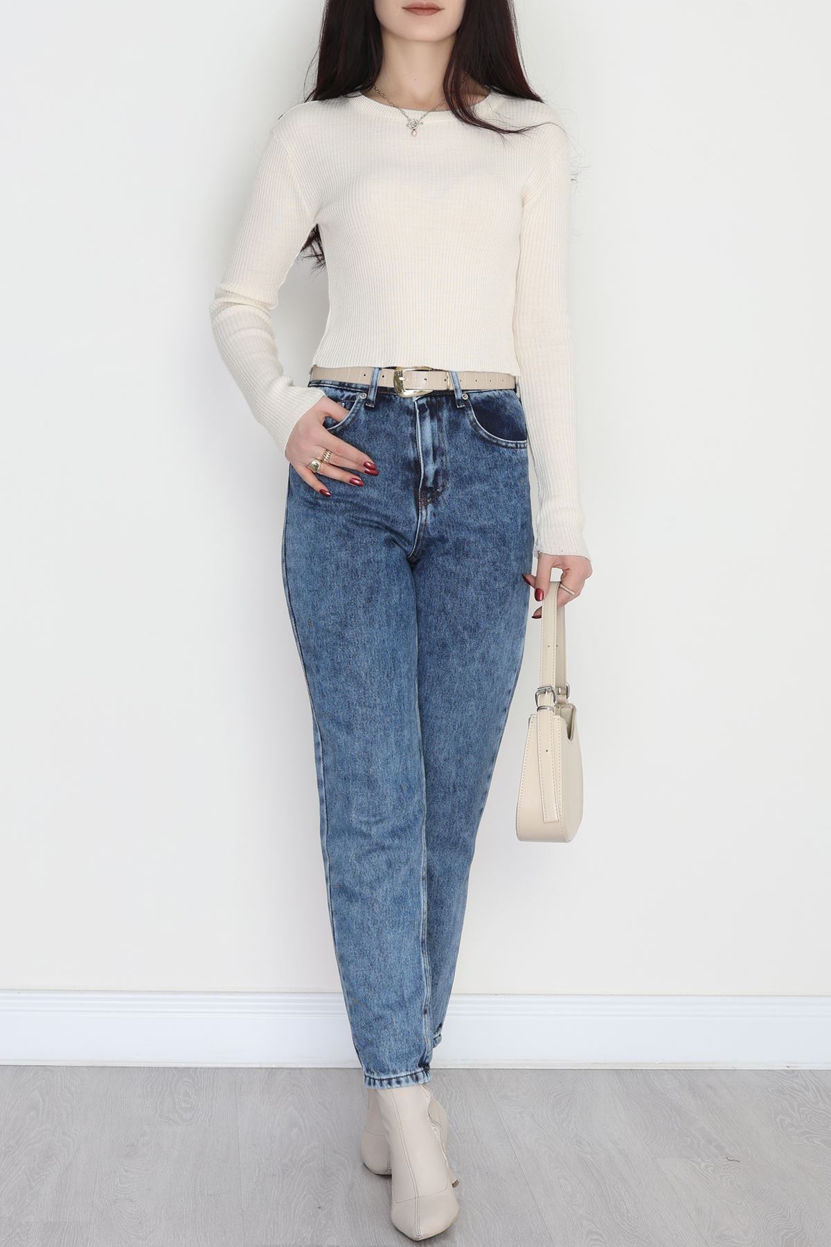 Boyfriend Kot Pantolon Mavi2 - 42360.1431.