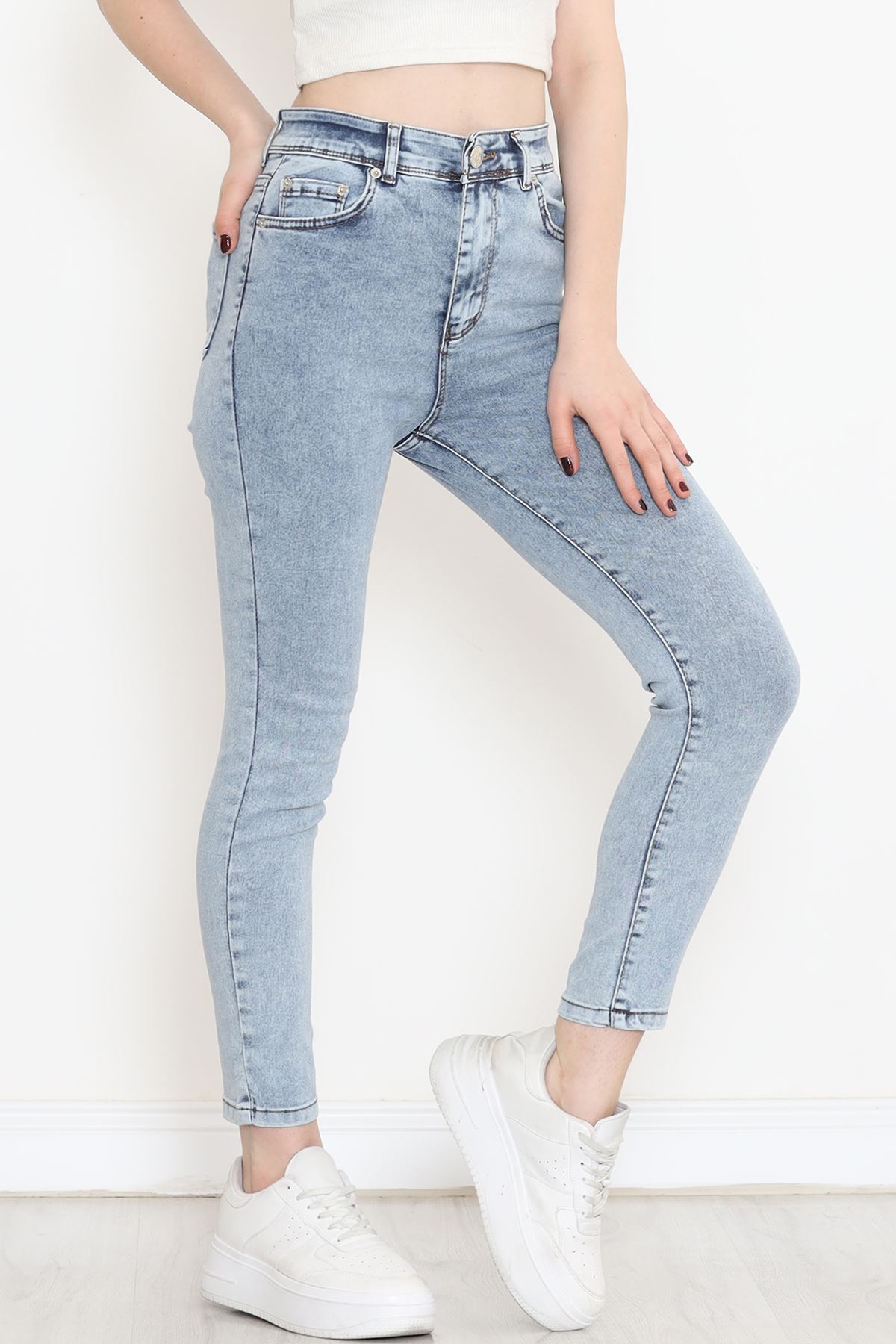 Dar Paça Kot Pantolon Mavi - 15853.1431.