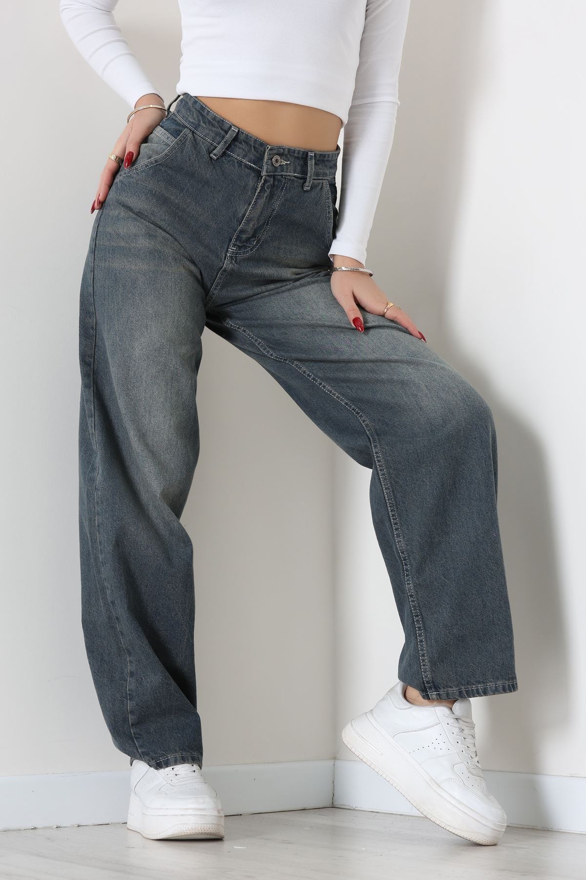 Baggy Kot Pantolon Tintkahve - 31586.1566.