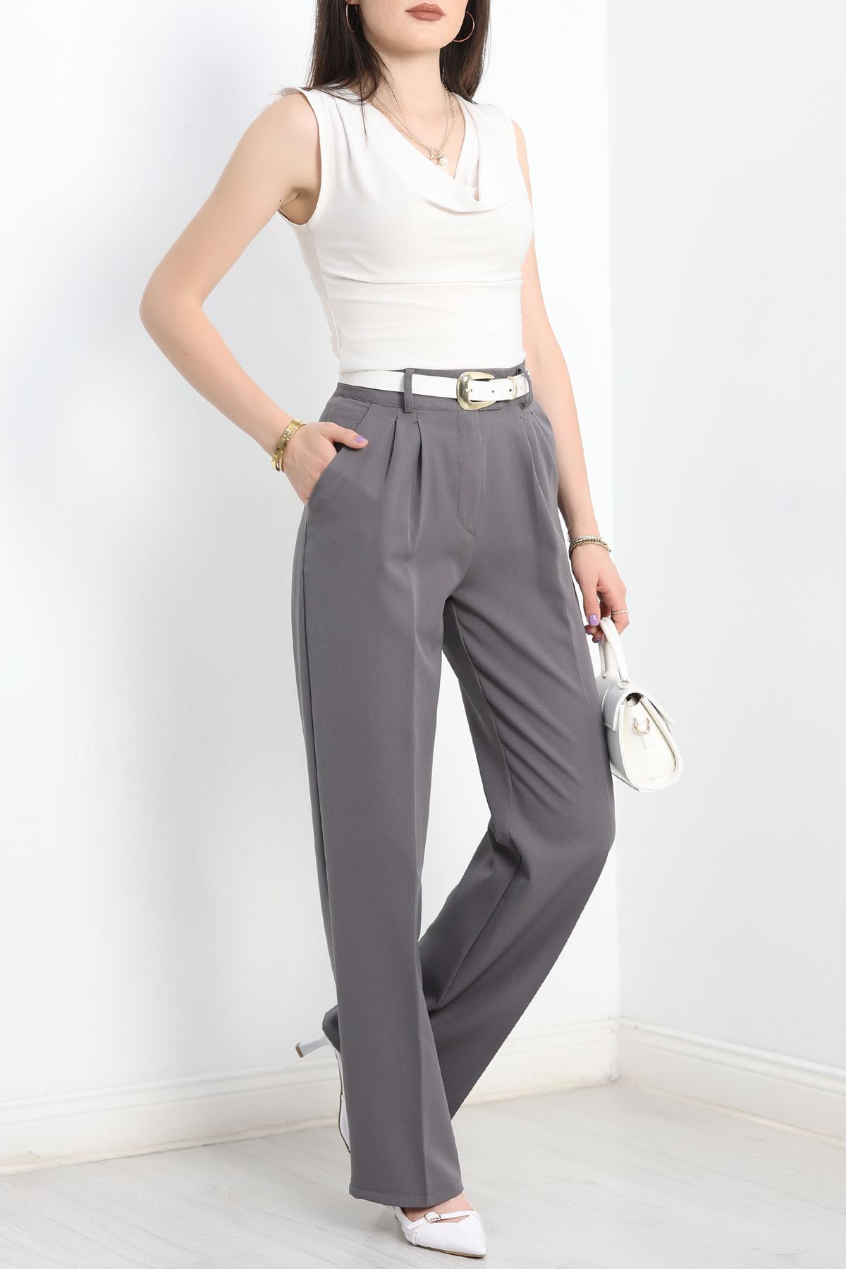 Bel Lastikli Palazzo Pantolon Dumangri - 30388.1397.