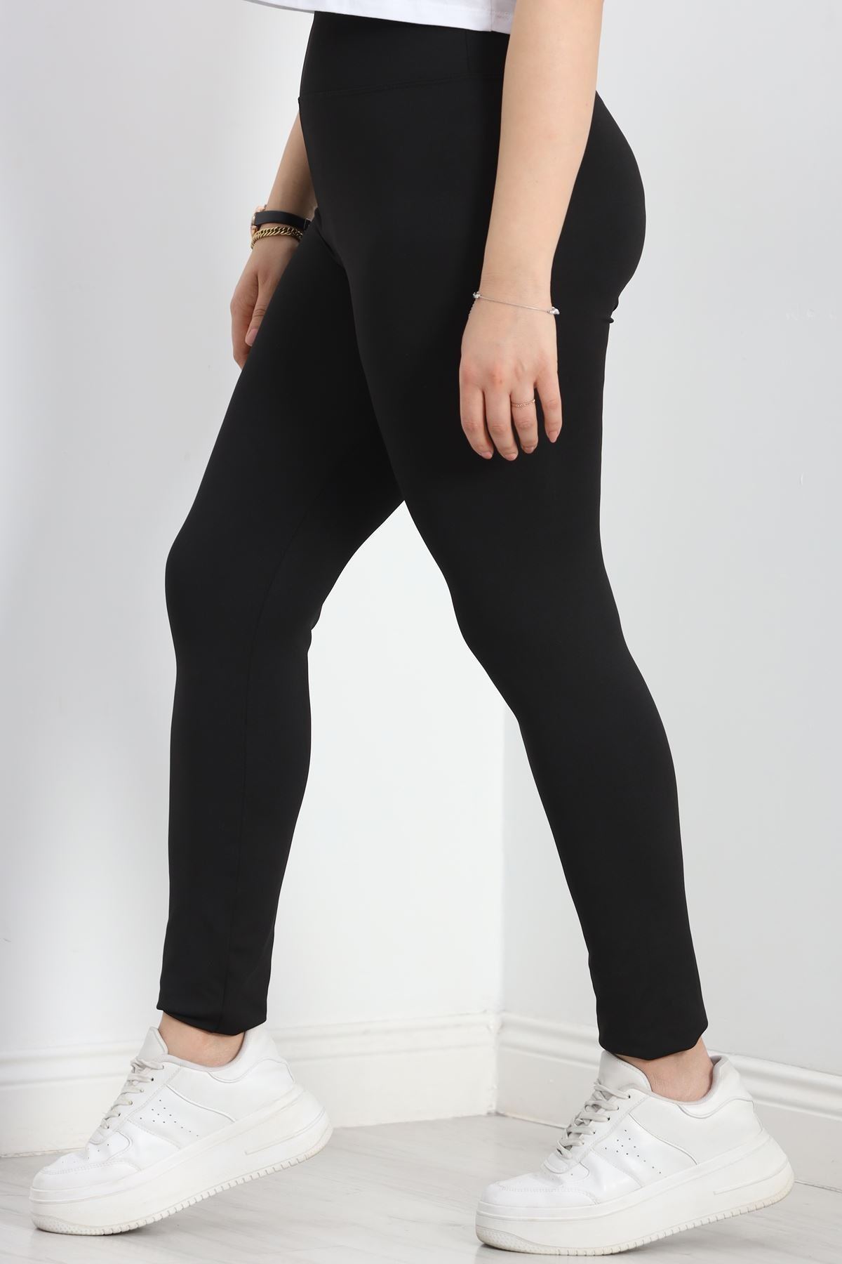 Bel Yazılı Battal Dalgıç Tayt Siyah - 50073.1098.