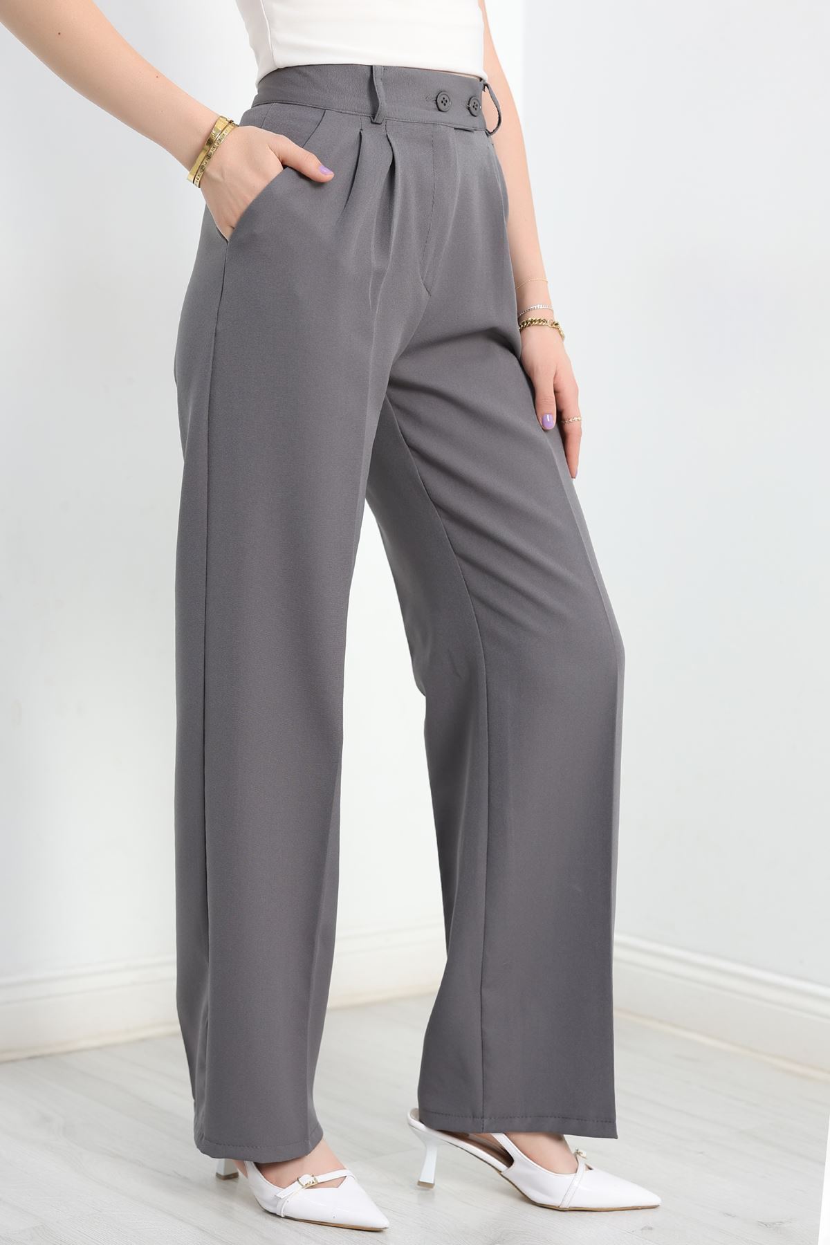 Bel Lastikli Palazzo Pantolon Dumangri - 30388.1397.