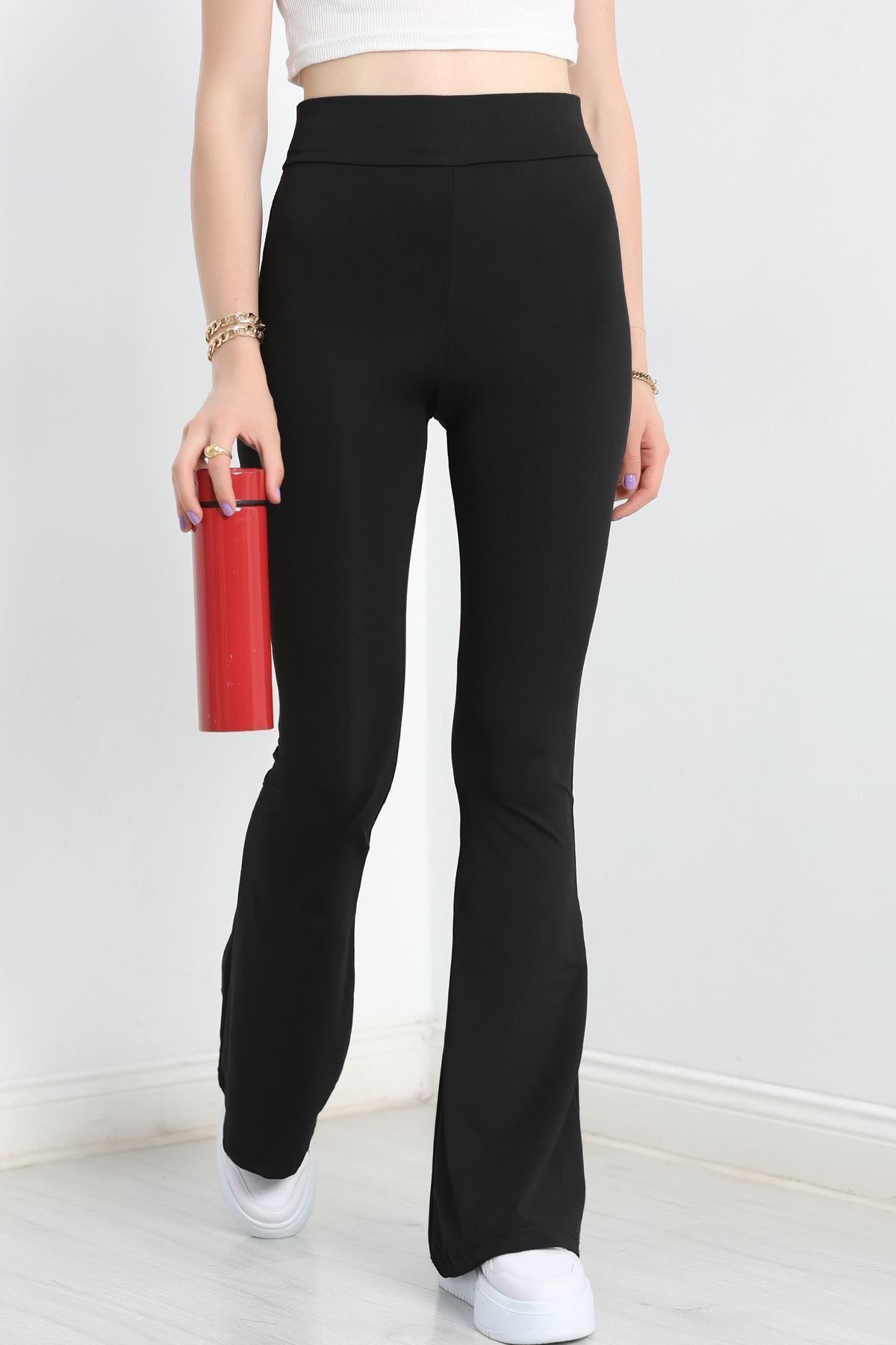 İspanyol Paça Tayt Siyah - 50757.1098.