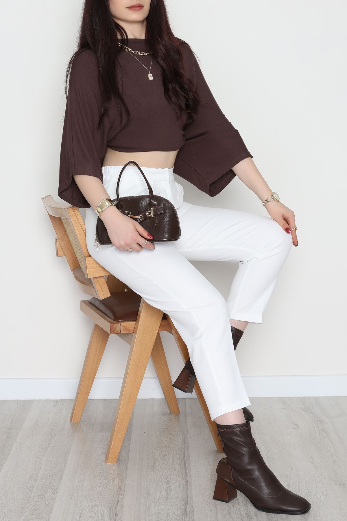 Dabıl Kumaş Pantolon Beyaz - 52001.2116.